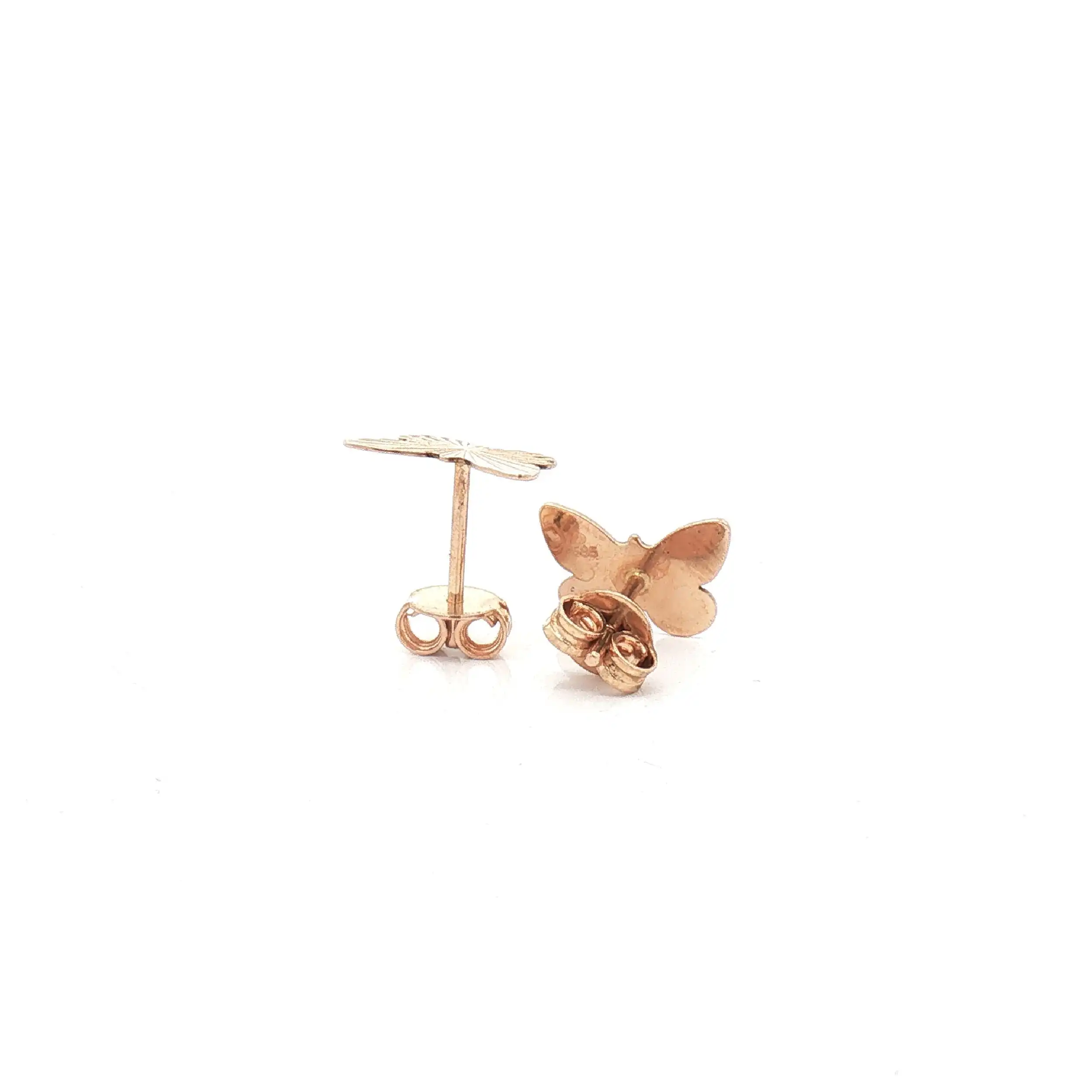 Ohrstecker Rotgold Schmetterling