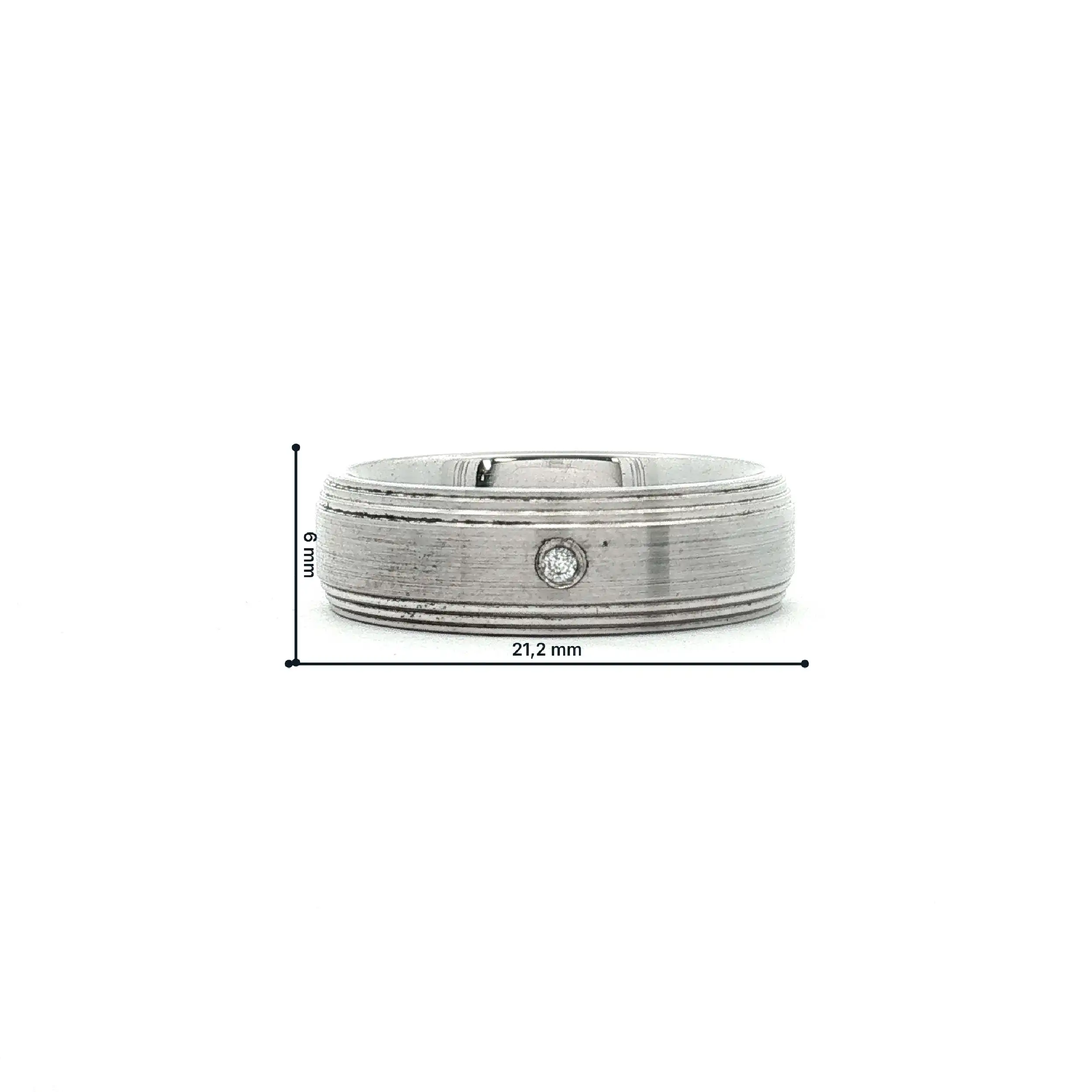 Ring Silber mit Brillant Ring Silber mit Brillant