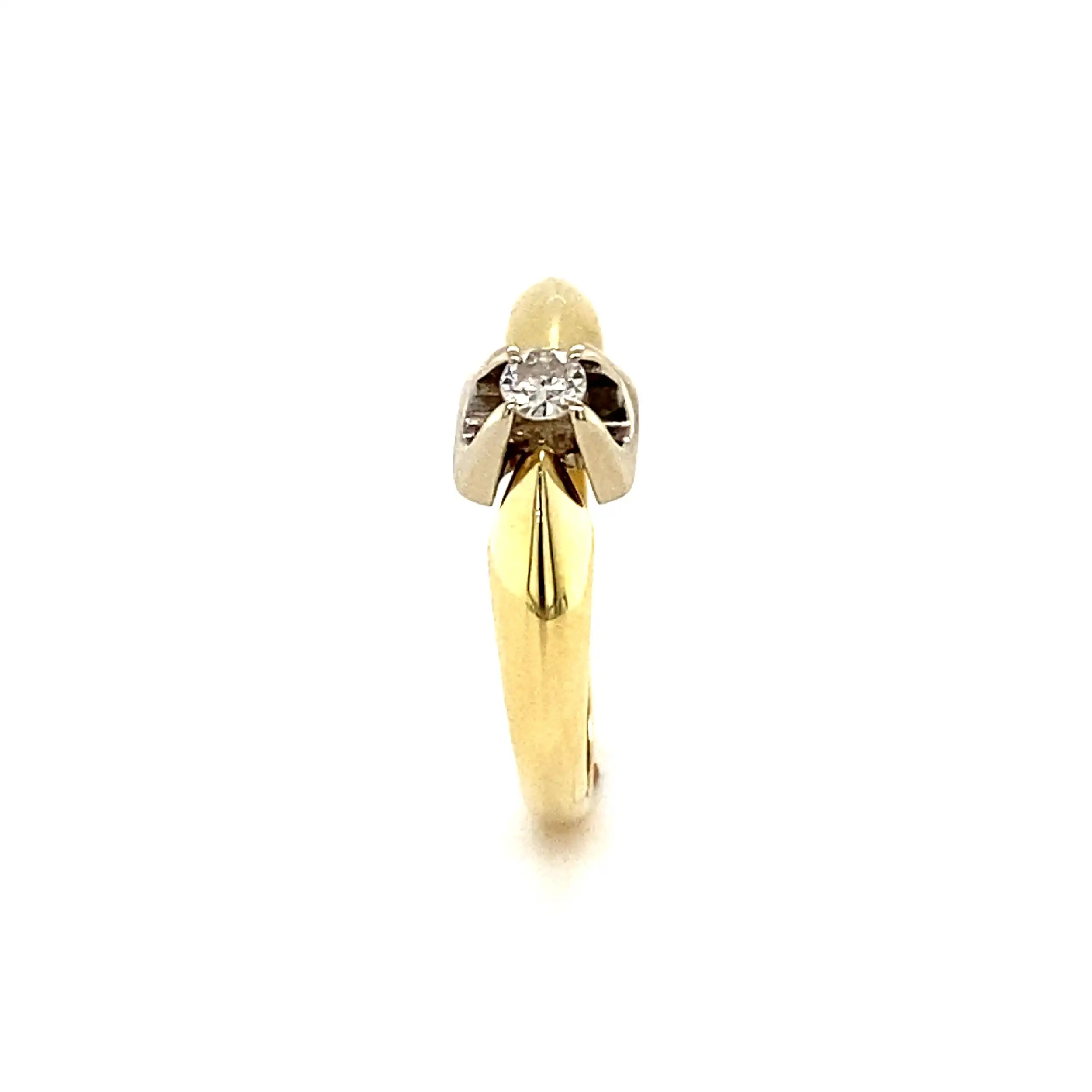 Ring Bicolor mit Brillant Ring Bicolor mit Brillant