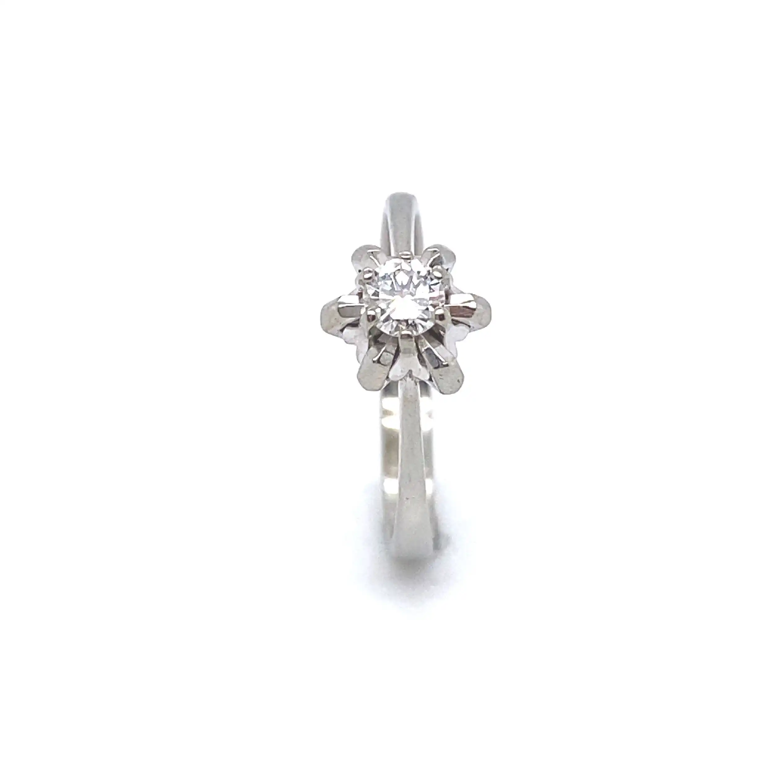 Ring Weißgold mit Brillant Ring Weißgold mit Brillant