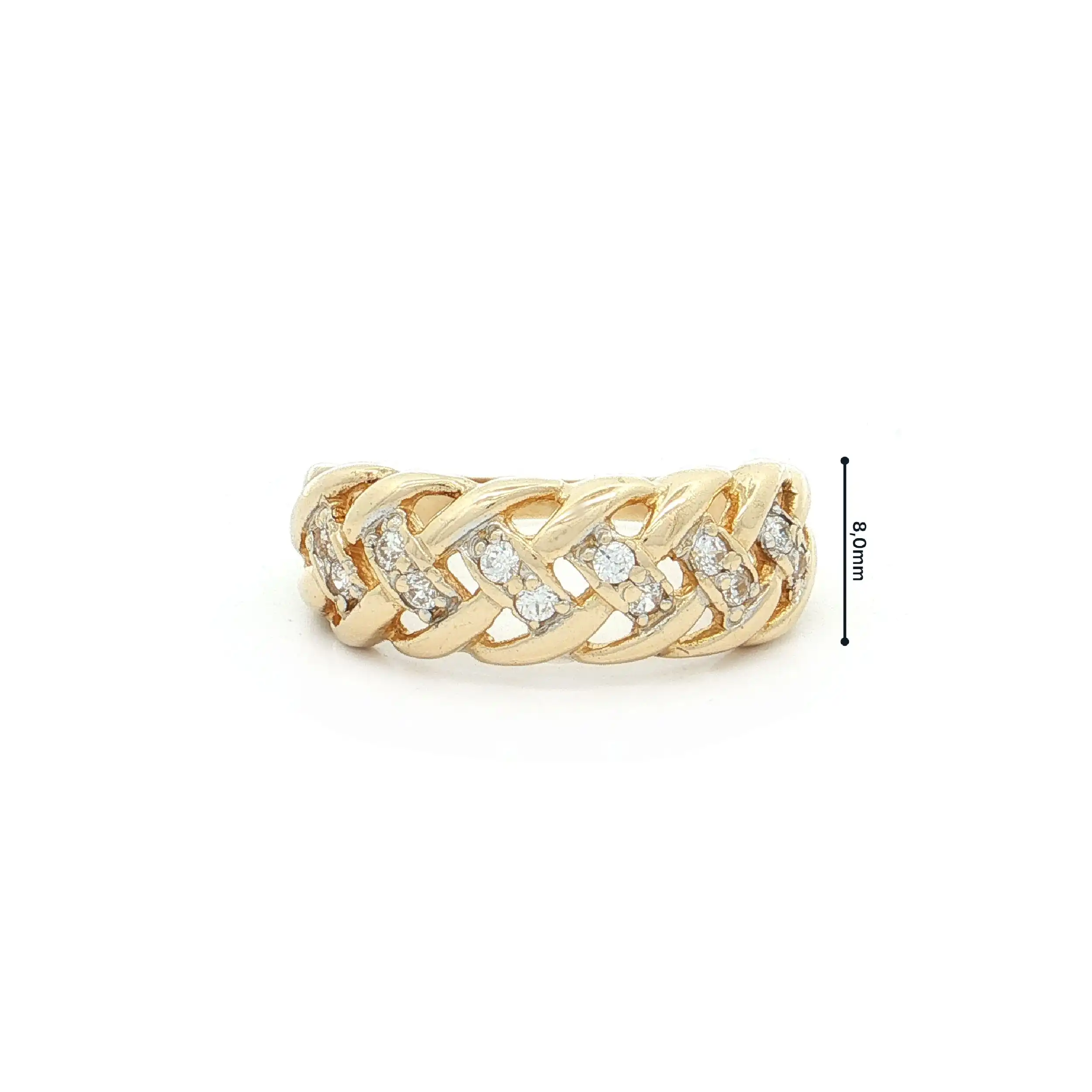 Ring Gelbgold mit Zirkonia