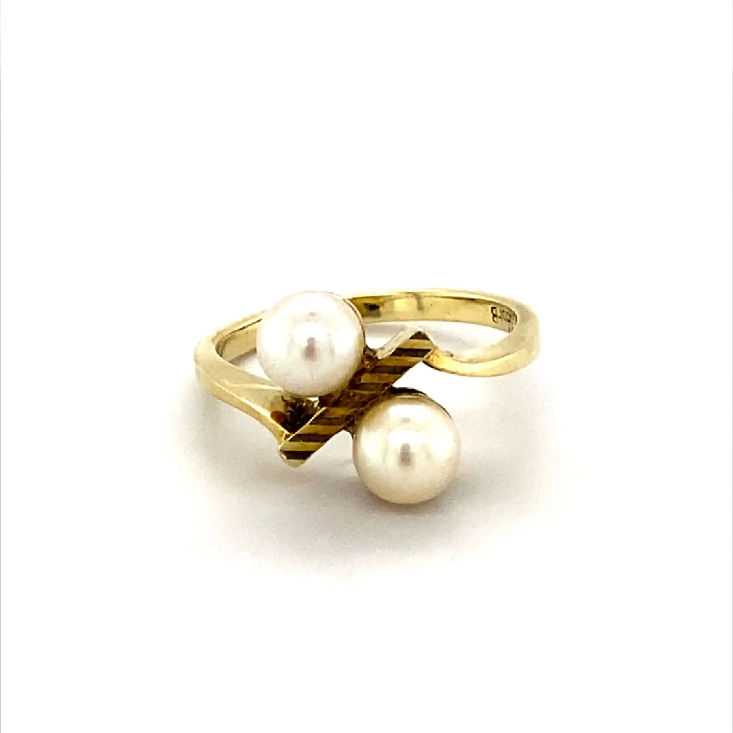 Ring Gelbgold mit Perlen Ring Gelbgold mit Perlen