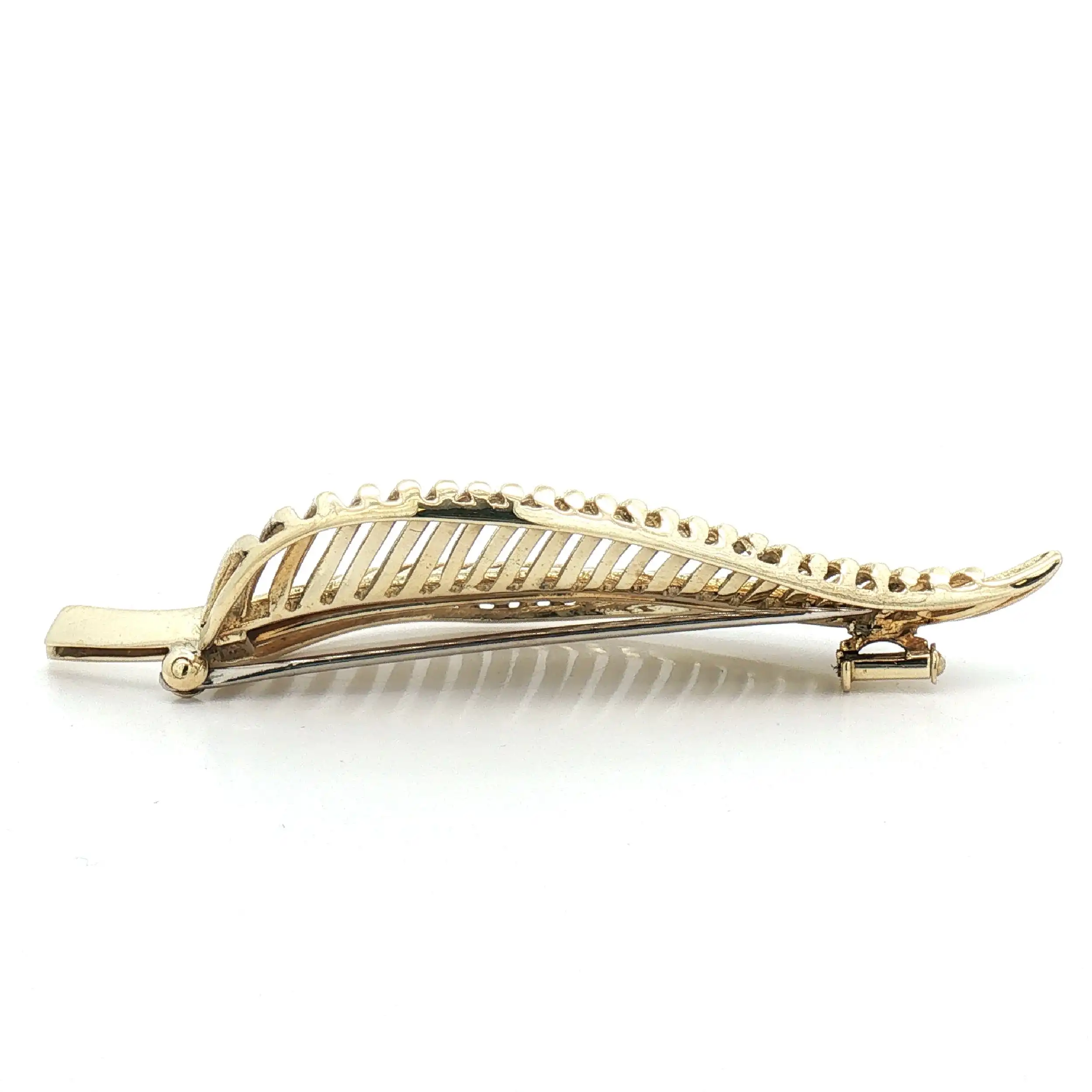 Brosche Gelbgold Blatt Brosche Gelbgold Blatt