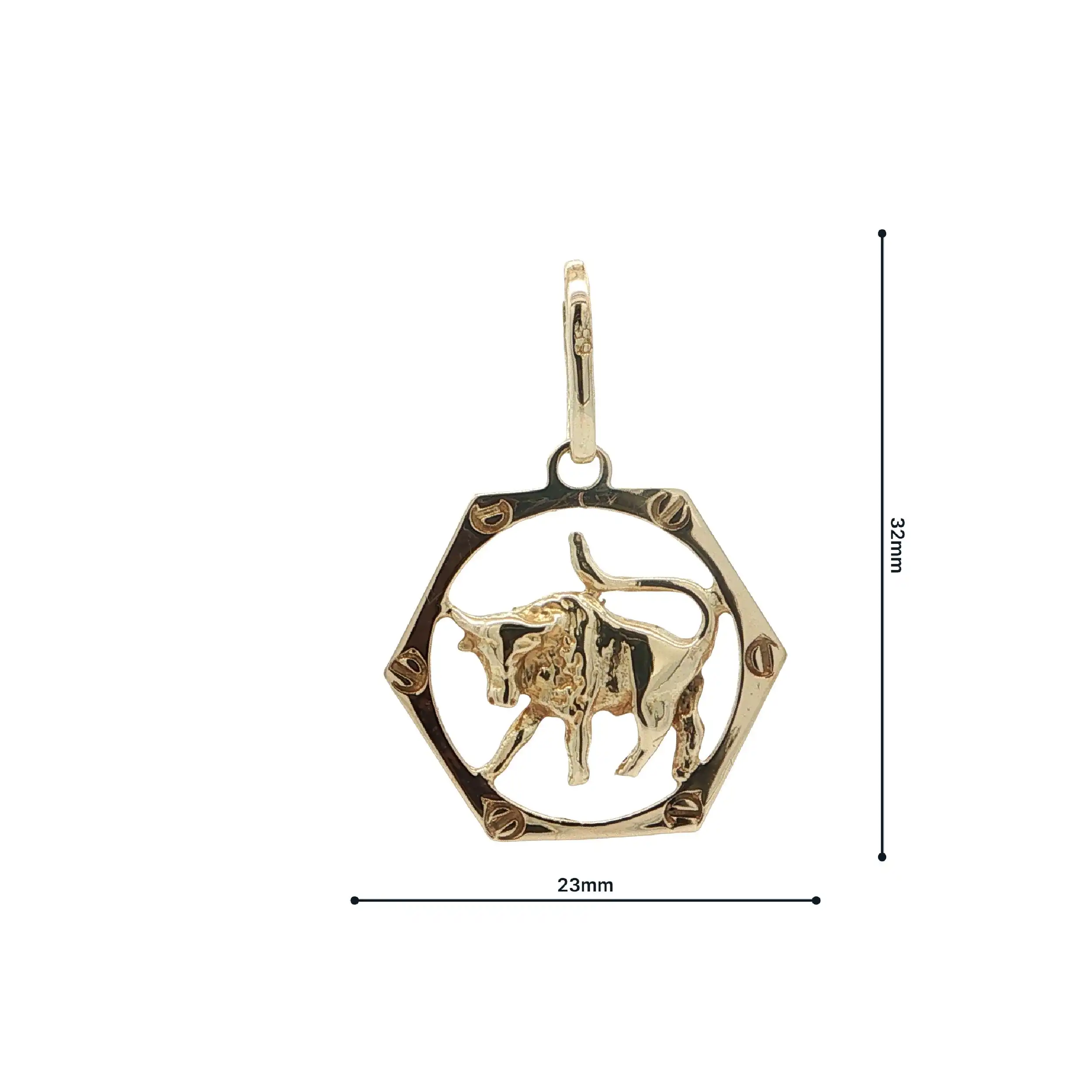 Anhänger Gelbgold Sternzeichen Stier