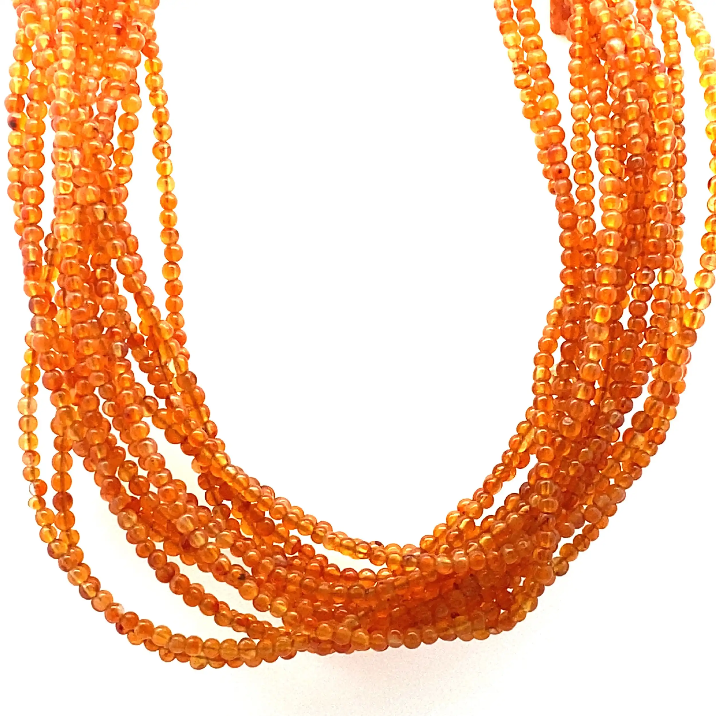 Collier mit Bernstein und Gelbgold Collier mit Bernstein und Gelbgold