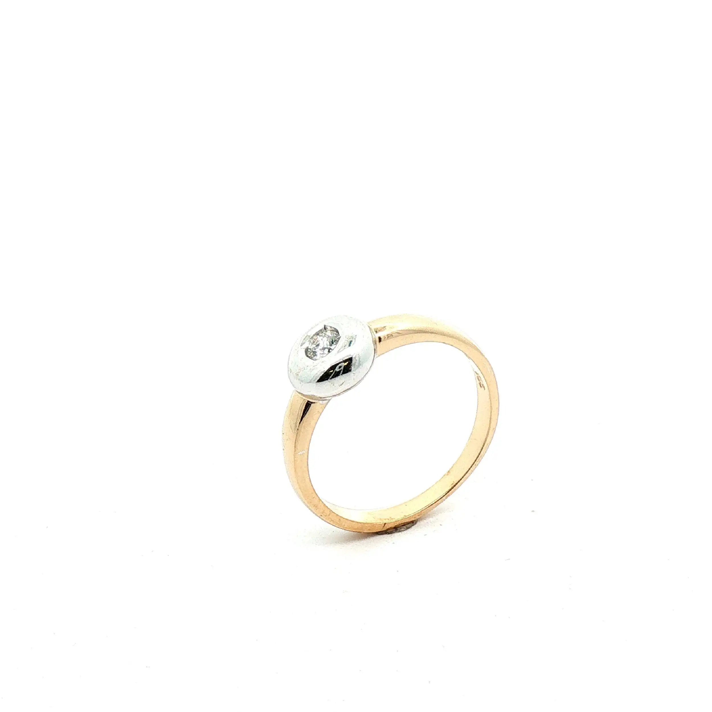 Ring Bicolor mit Brillant Ring Bicolor mit Brillant