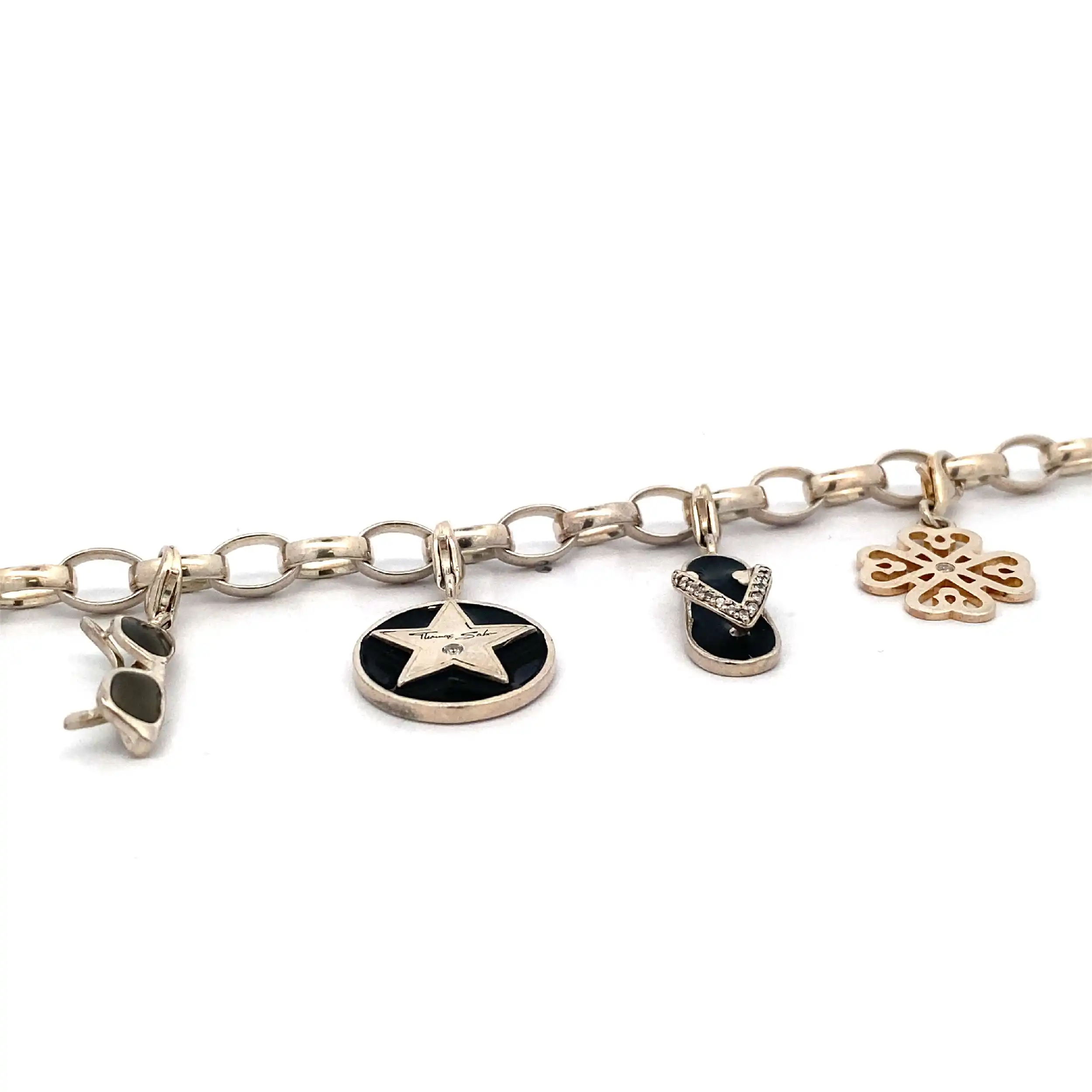 Silberarmband Thomas Sabo mit 4 Charms Silberarmband Thomas Sabo mit 4 Charms