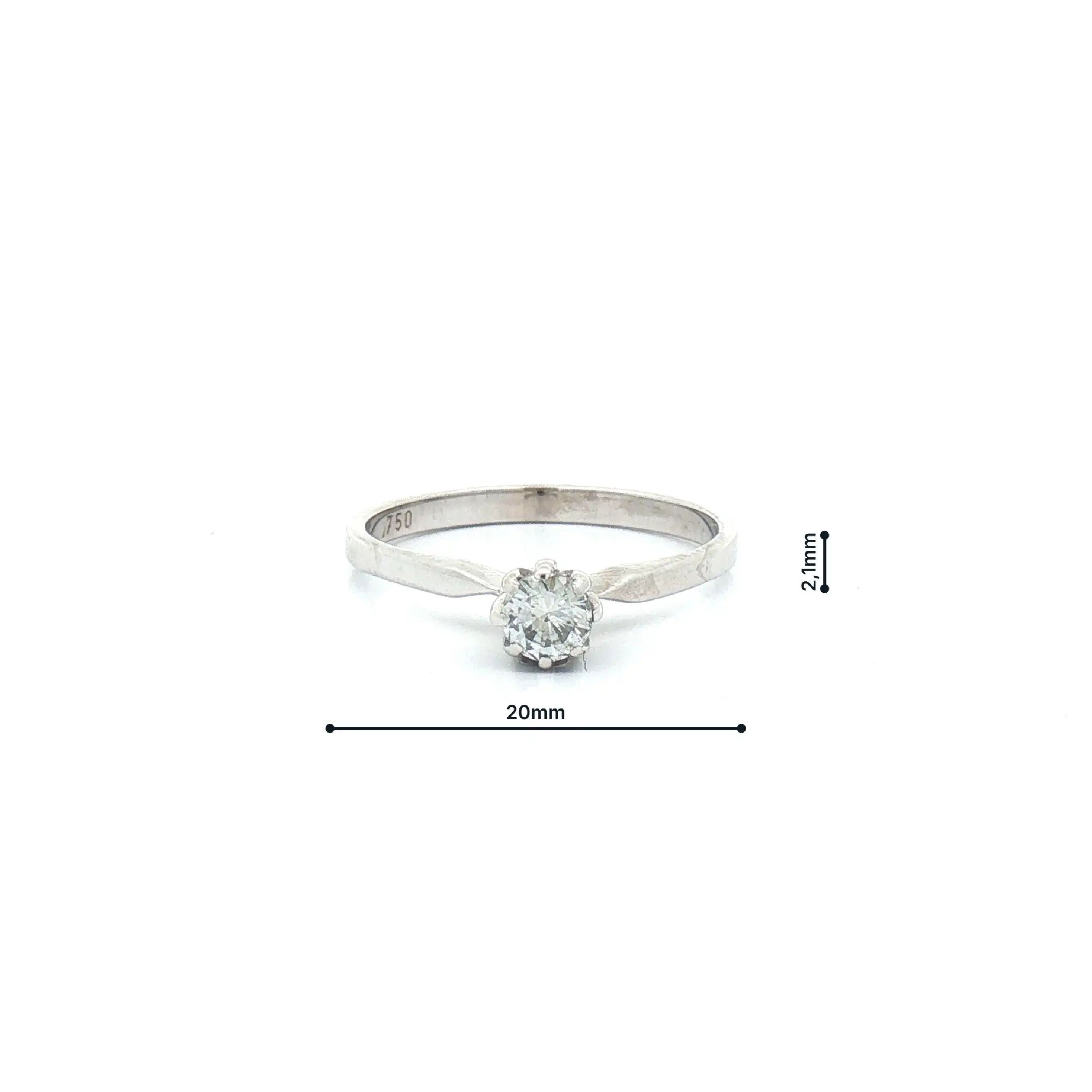 Ring Weißgold mit Brillant