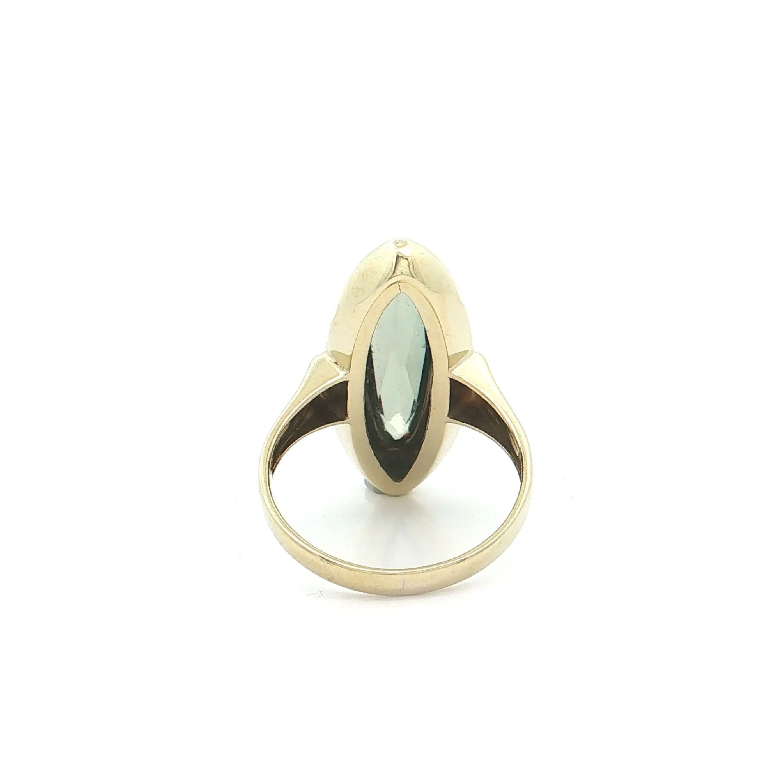 Ring Gelbgold mit grünem Spinell
