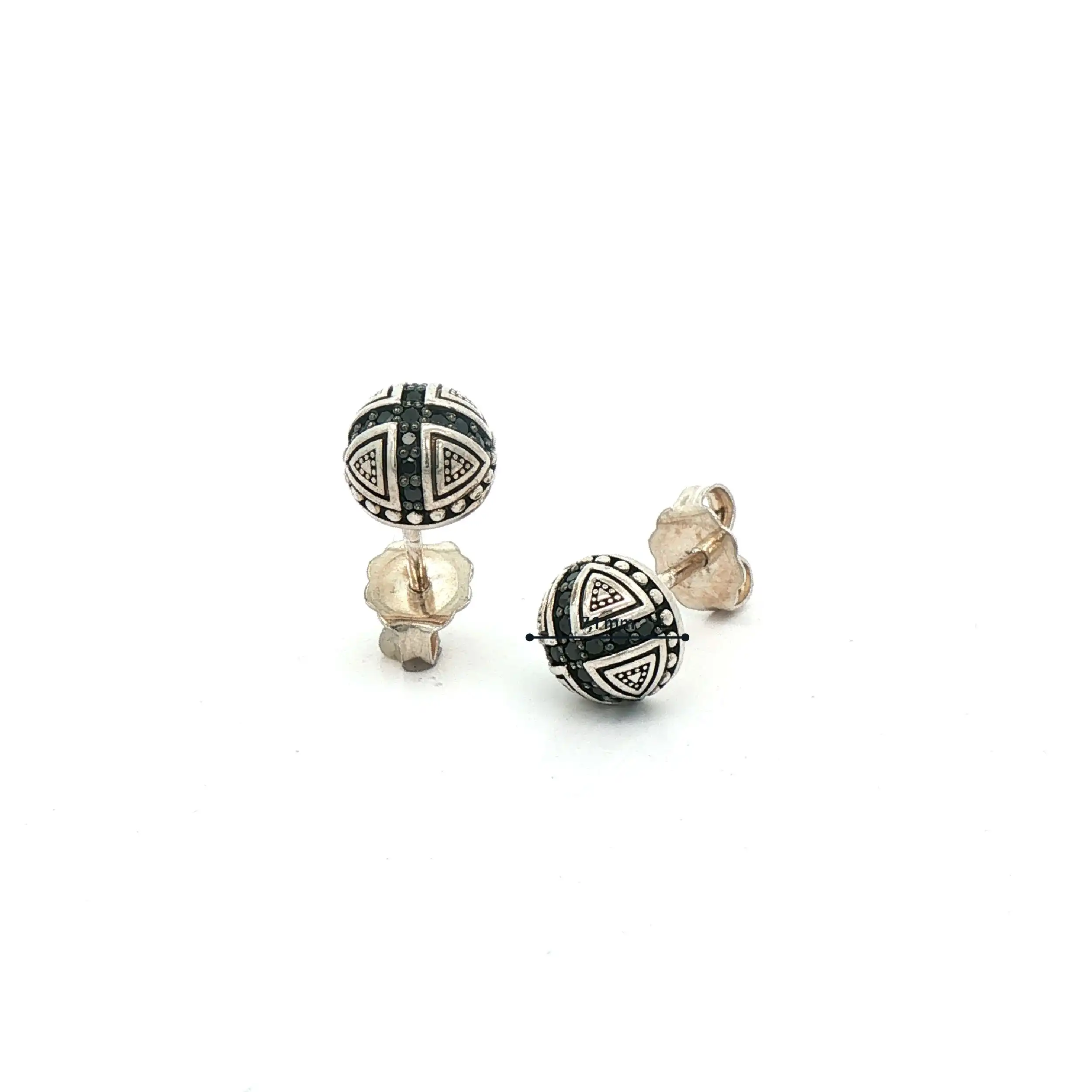 Ohrstecker Silber "Thomas Sabo" mit schwarzen Steinen Ohrstecker Silber "Thomas Sabo" mit schwarzen Steinen
