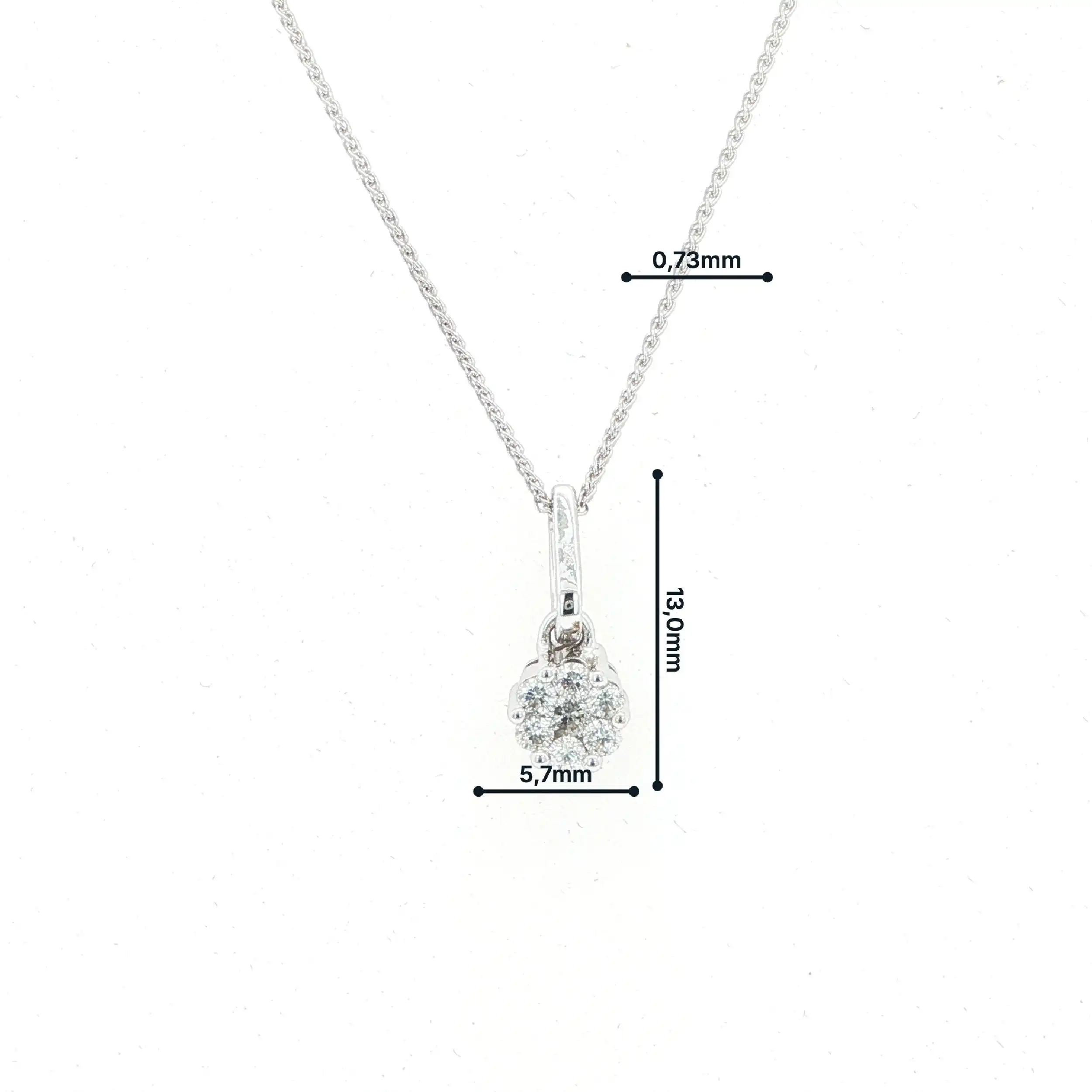 Collier Weißgold mit Brillanten