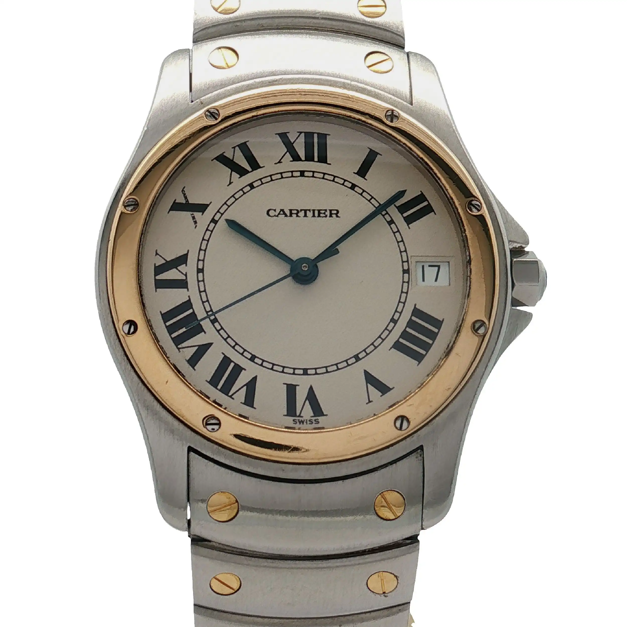 Herrenuhr Cartier Santos Ronde 1910 automatic Stahl / Gold Herrenuhr Cartier Santos Ronde 1910 automatic Stahl / Gold