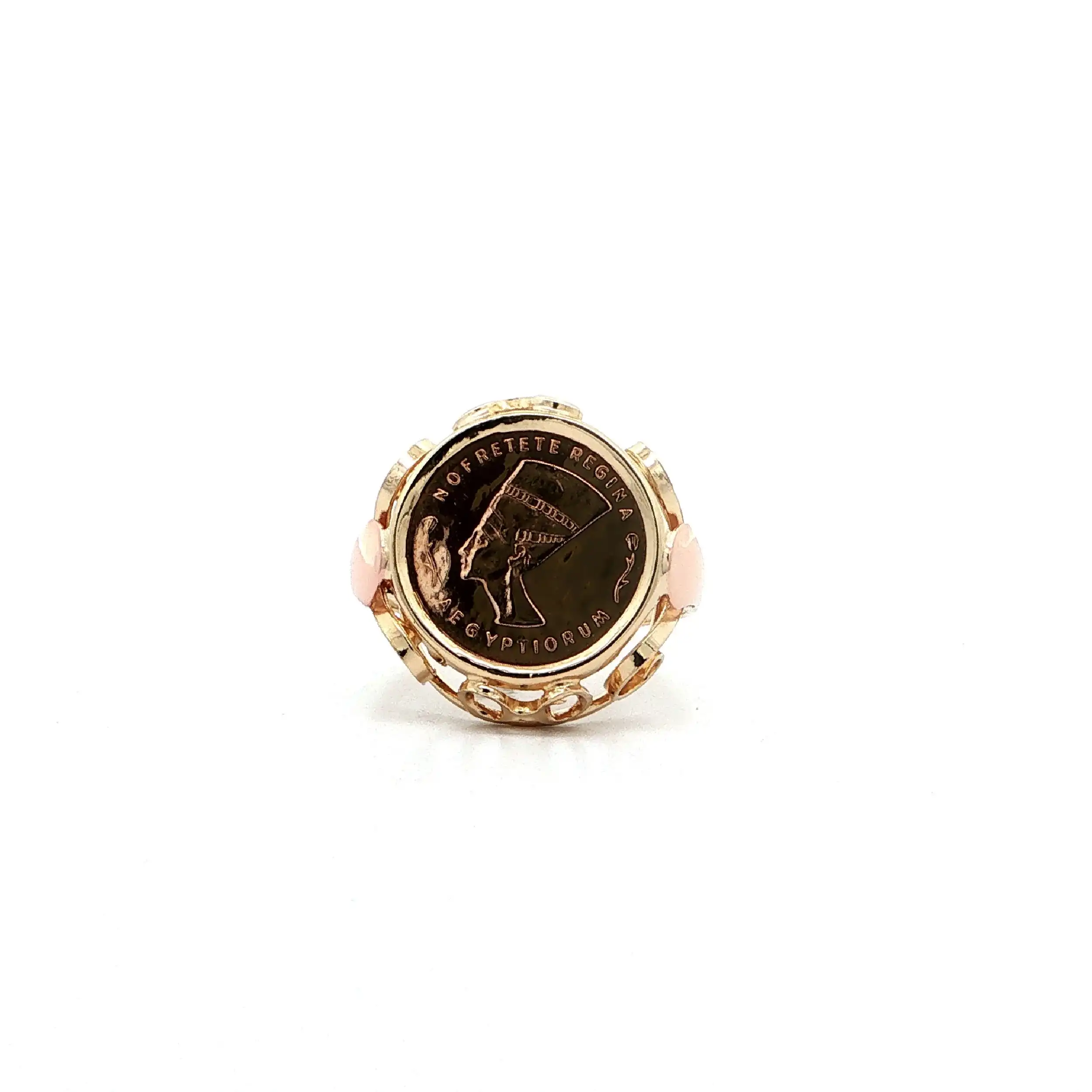 Ring Bicolor mit Münze Nofretete