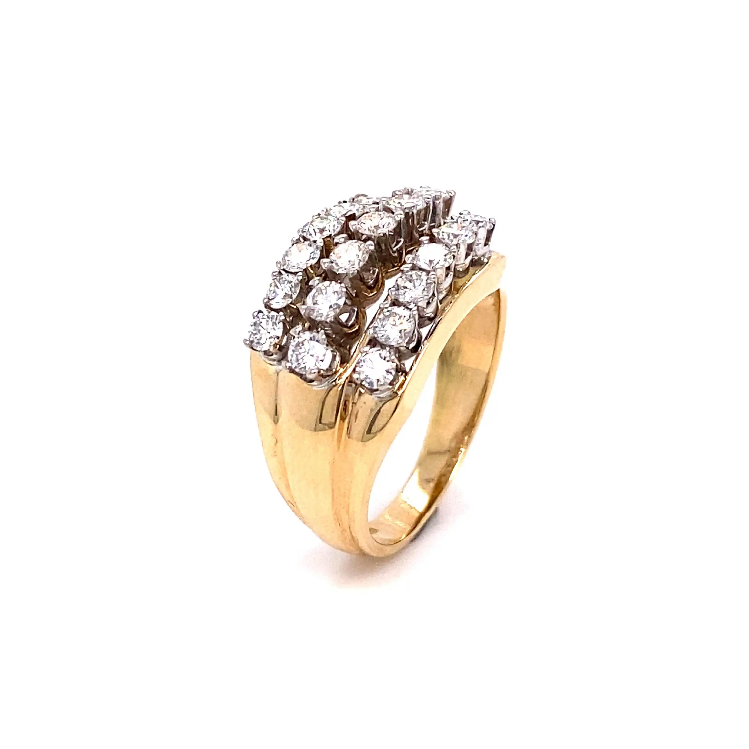 Ring Bicolor mit Brillanten Ring Bicolor mit Brillanten