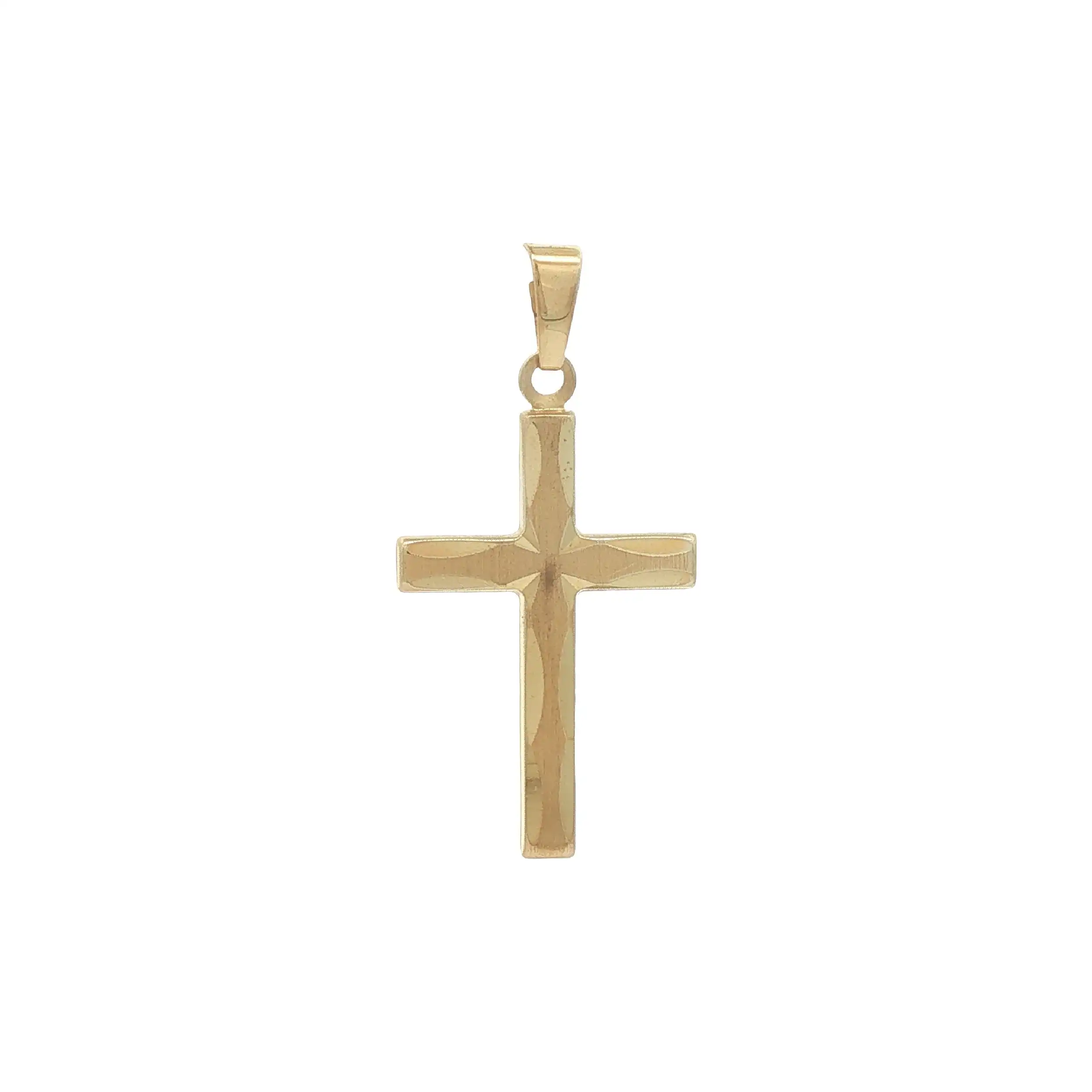 Kreuzanhänger Gelbgold