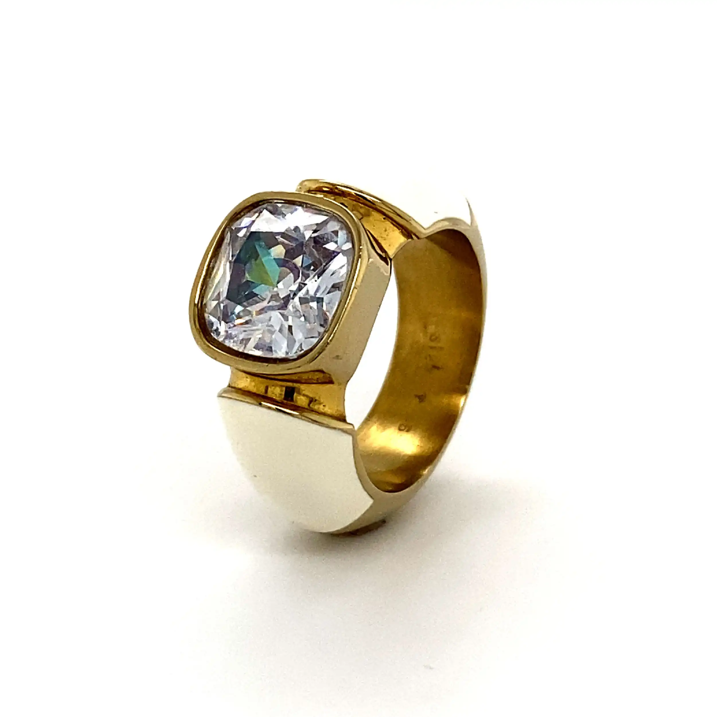 Silberring Joop mit Emaille & Zirkonia