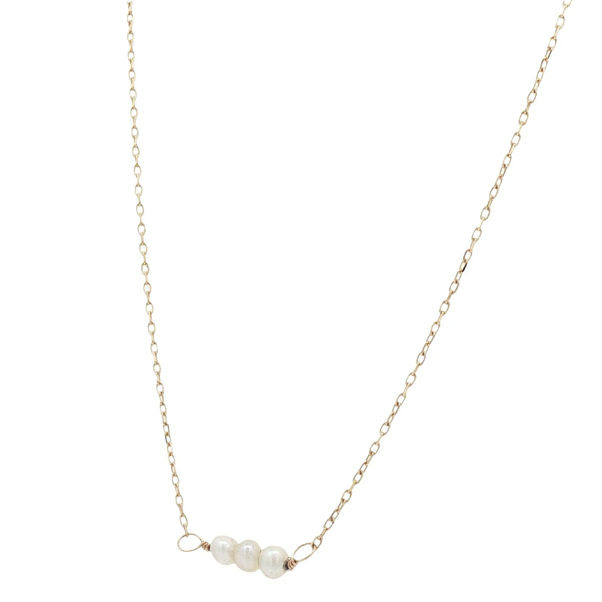 Collier Gelbgold mit Süßwasserperlen Collier Gelbgold mit Süßwasserperlen