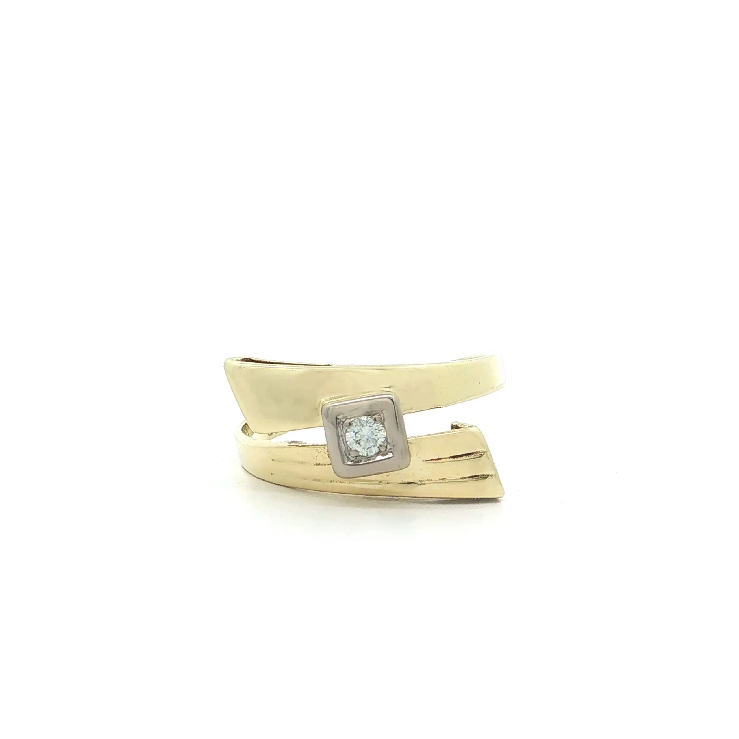 Ring Bicolor mit Brillant Ring Bicolor mit Brillant