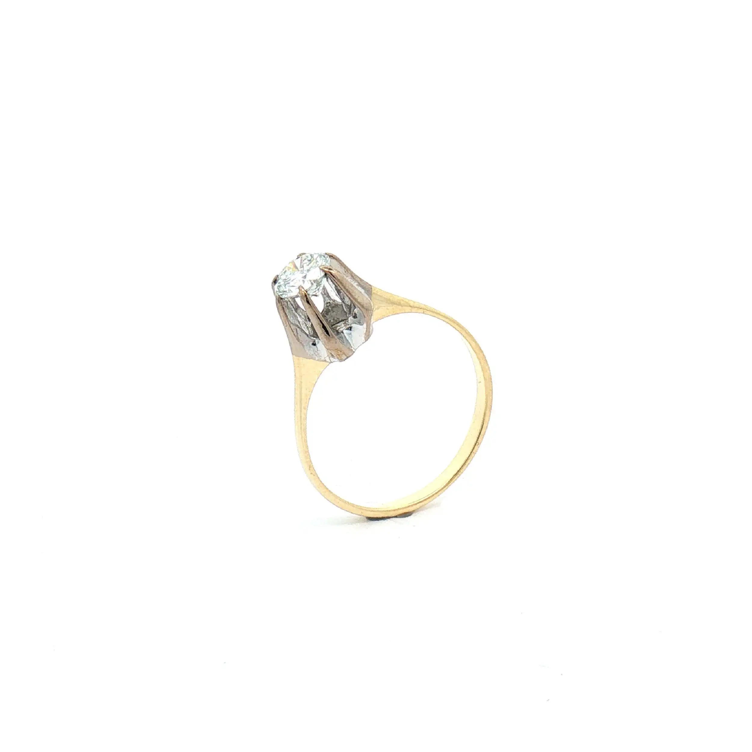 Ring Bicolor mit Brillant