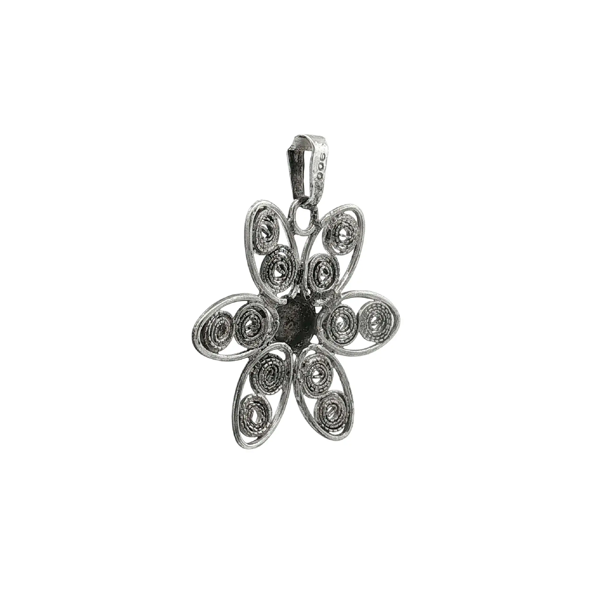 Anhänger Silber Blume Anhänger Silber Blume
