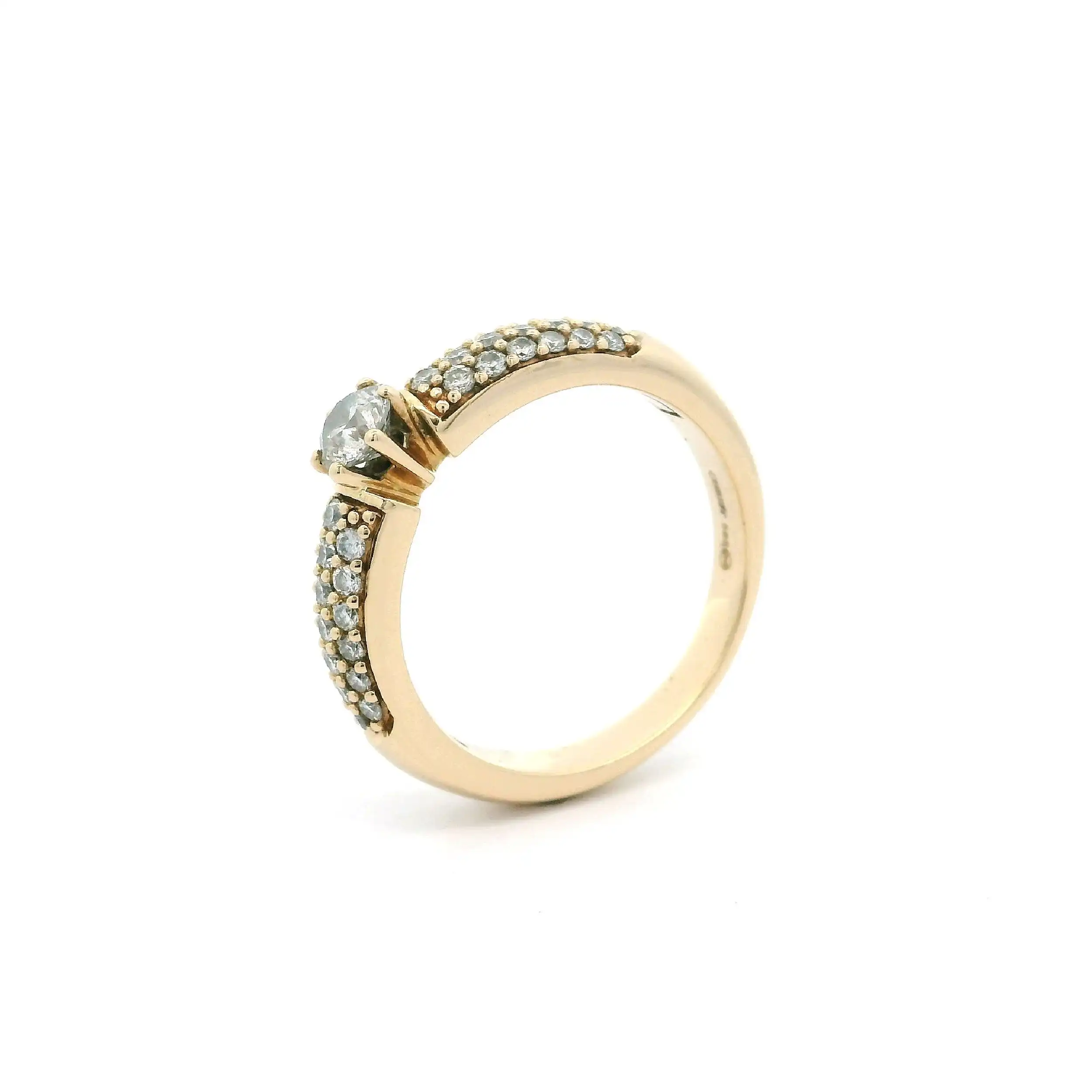 Ring Gelbgold "Christ" mit Brillanten Ring Gelbgold "Christ" mit Brillanten