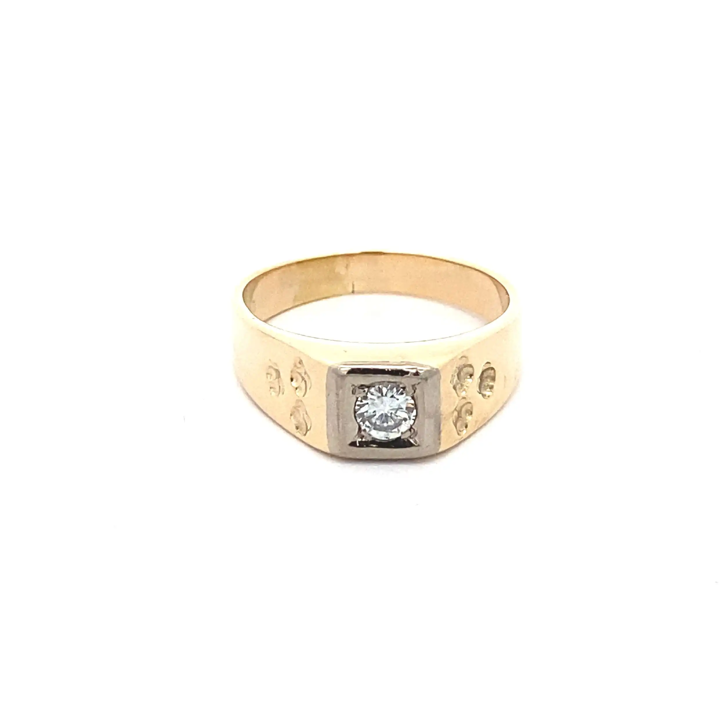 Ring Bicolor mit Brillant
