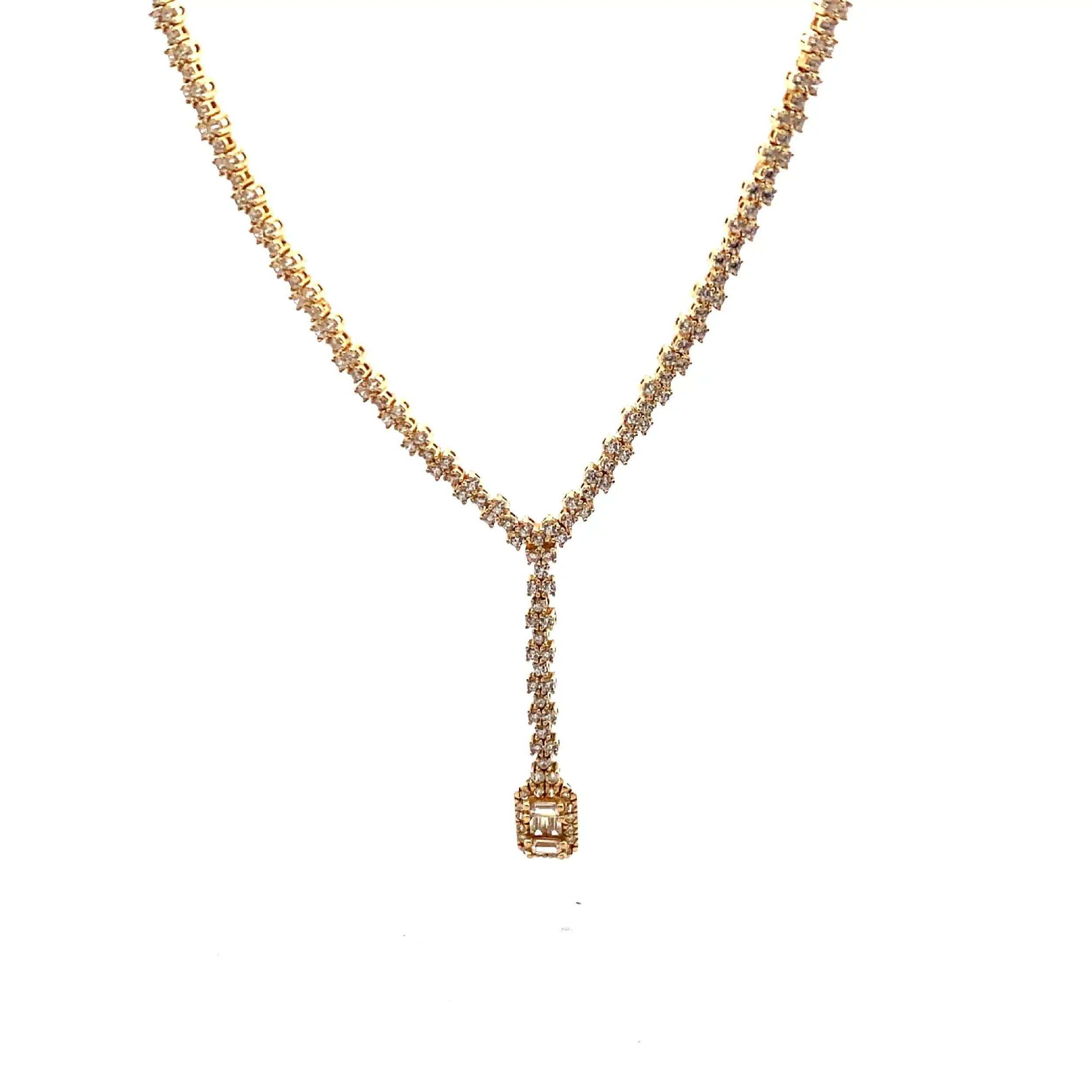 Collier Gelbgold mit Zirkonia Collier Gelbgold mit Zirkonia