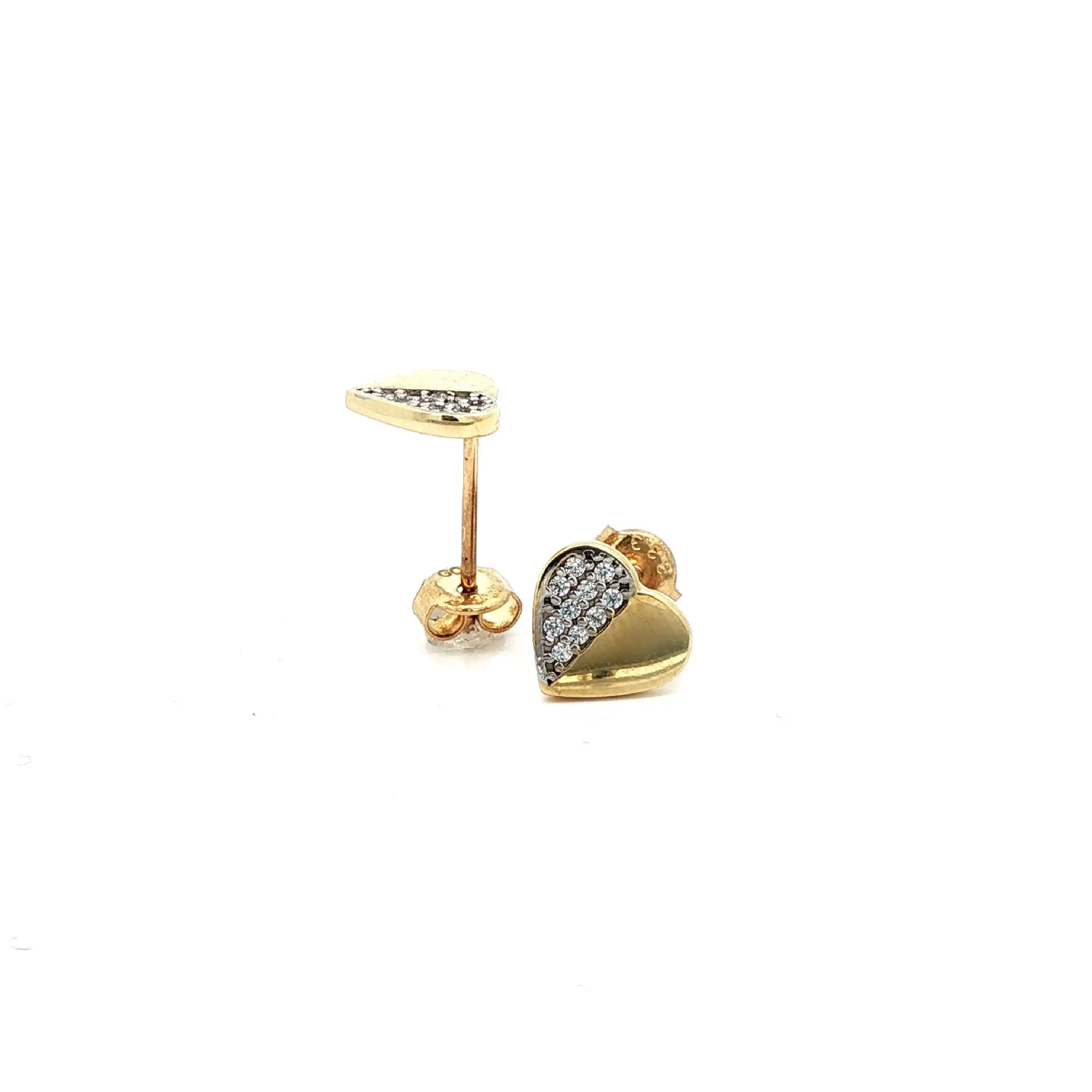 Ohrstecker Bicolor mit Zirkonia Ohrstecker Bicolor mit Zirkonia