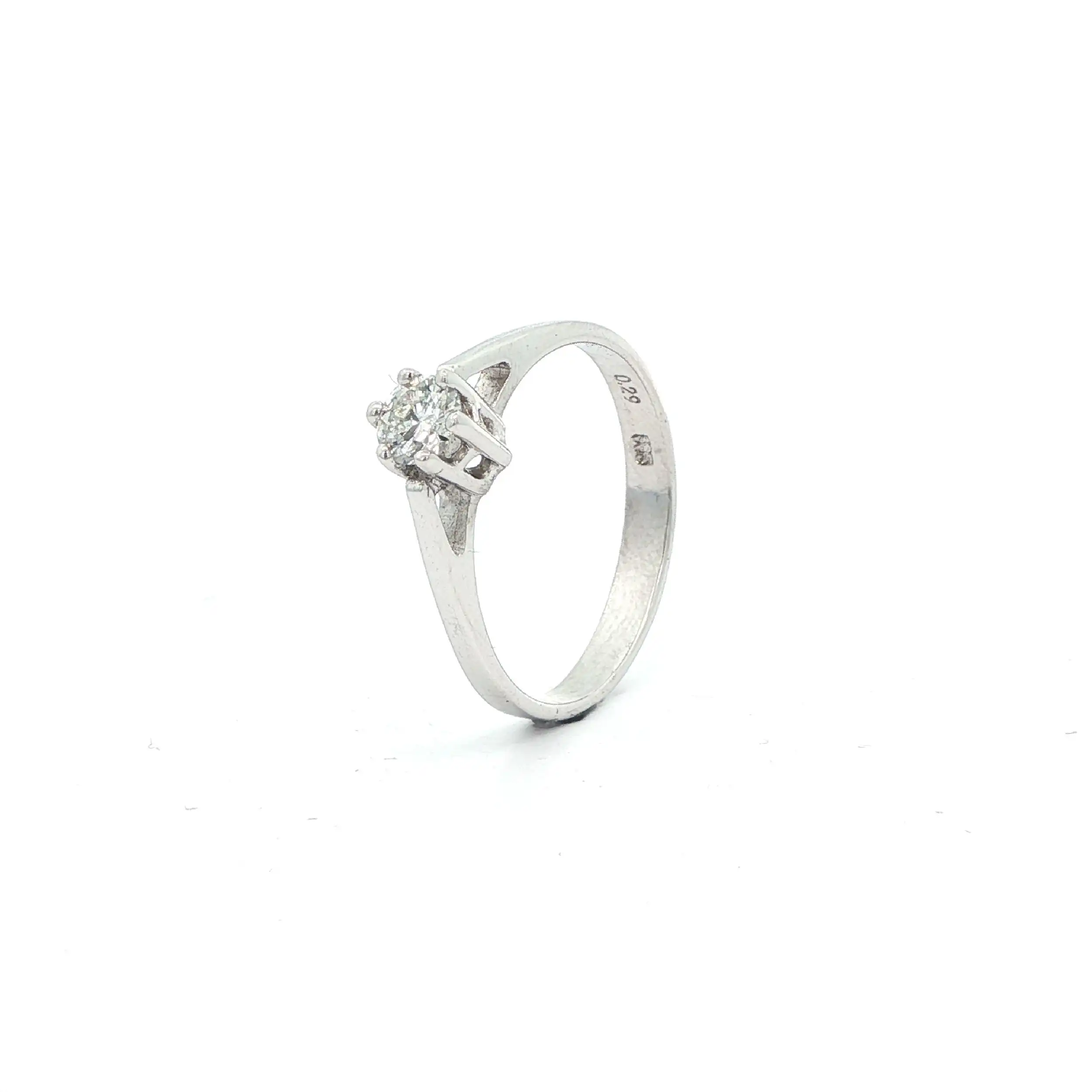 Ring Weißgold mit Brillant Solitär Ring Weißgold mit Brillant Solitär