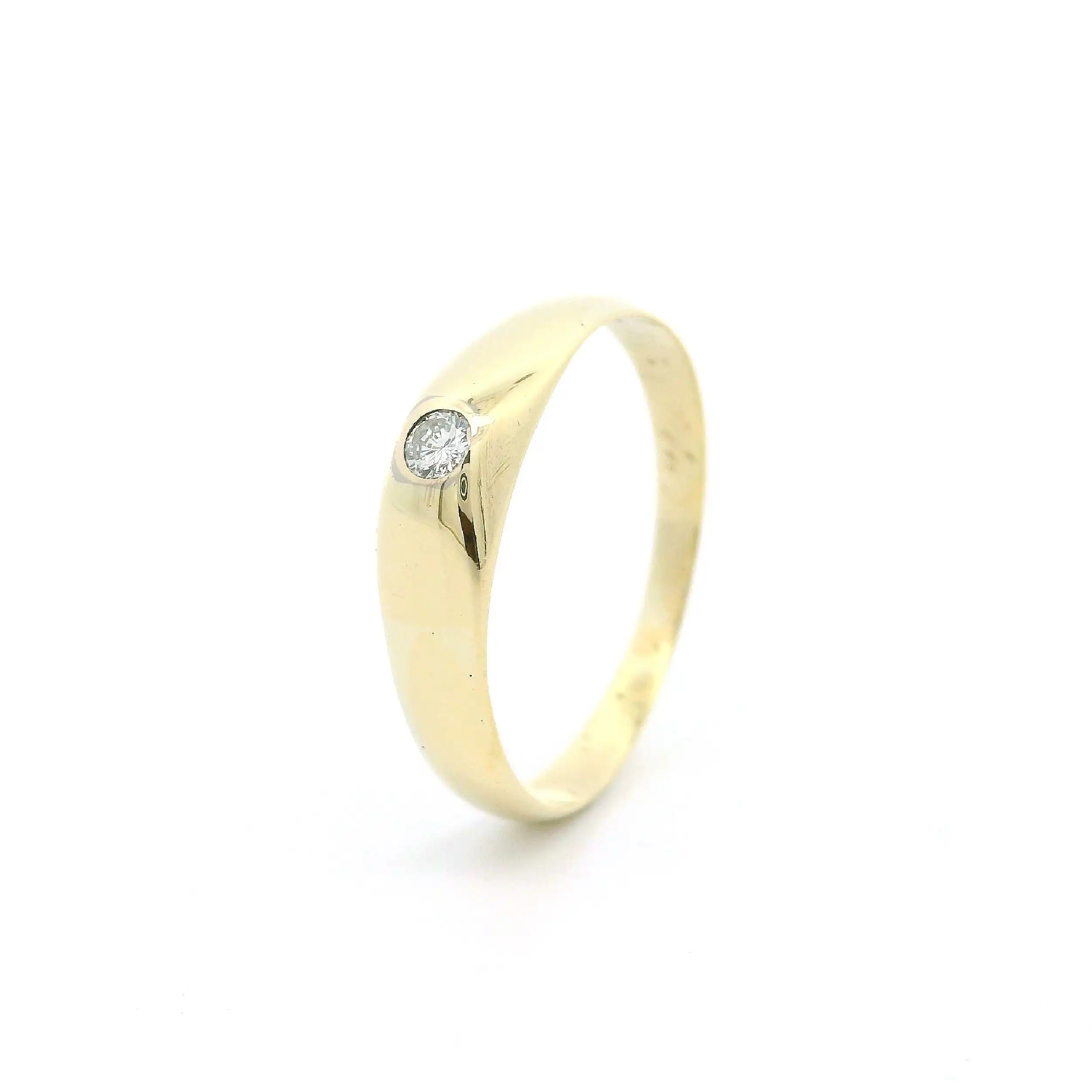 Ring Gelbgold mit Brillant