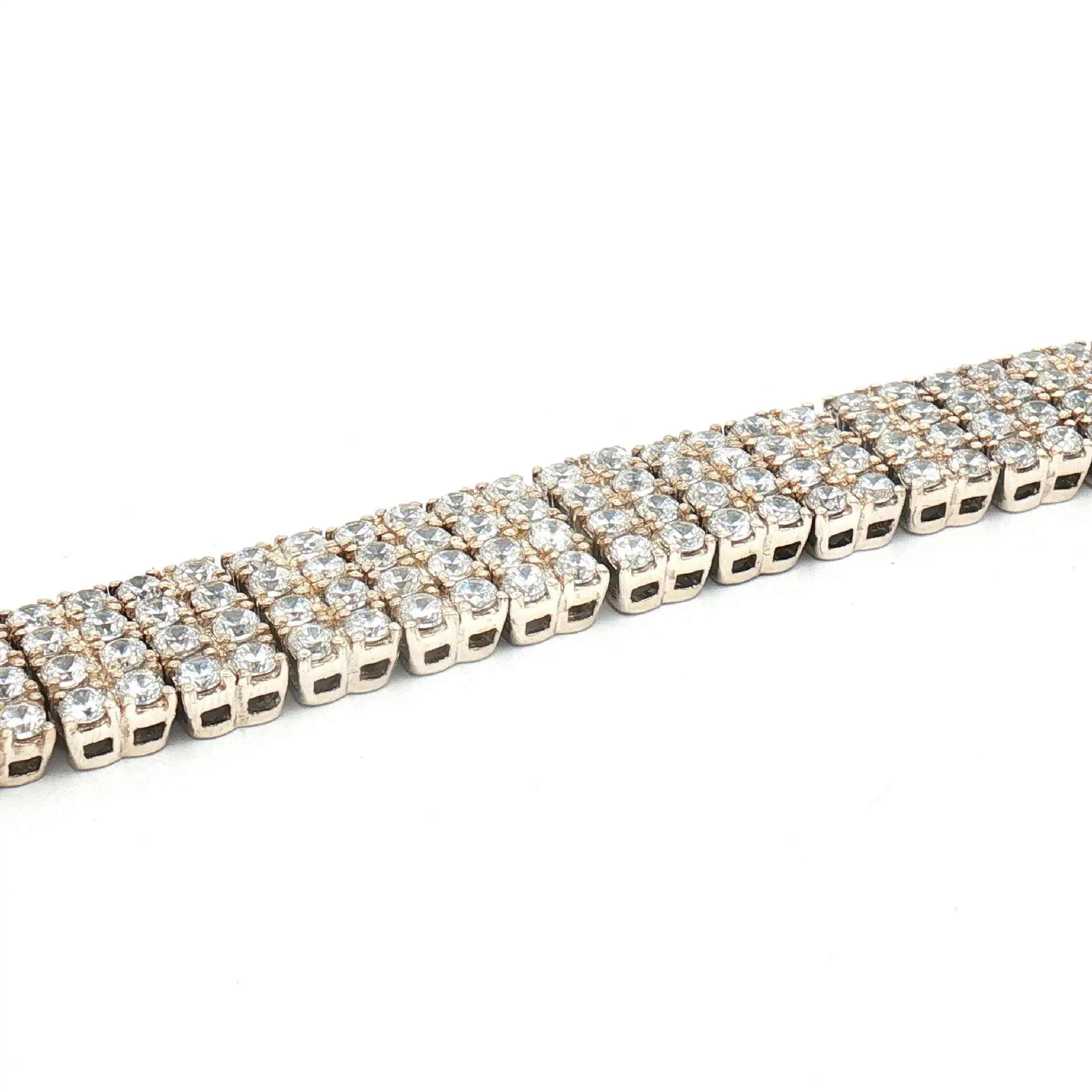 Armband Silber 4-reihig mit Zirkonia