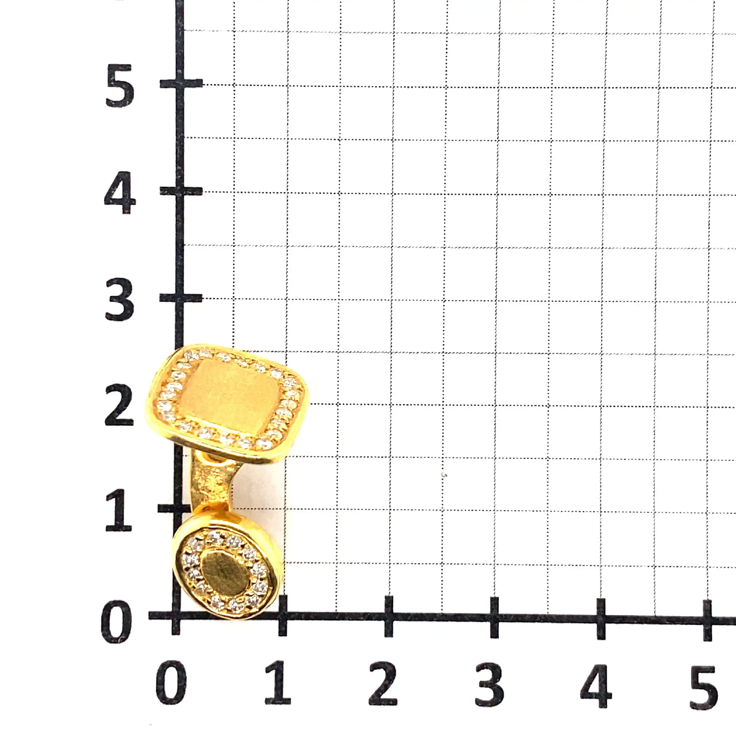 Manschettenknöpfe Gelbgold mit Brillanten Manschettenknöpfe Gelbgold mit Brillanten