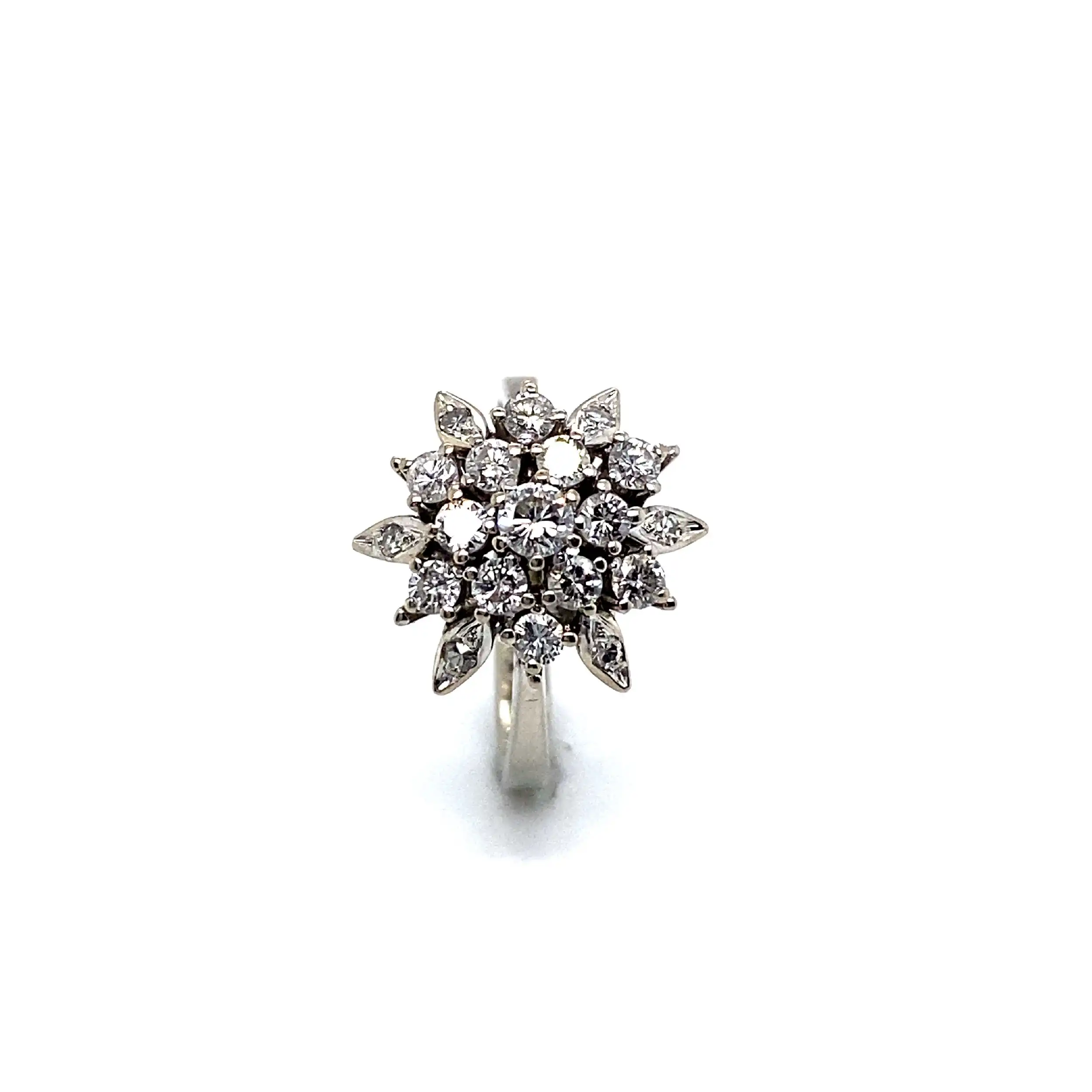 Ring Weißgold mit Brillanten und Diamanten Ring Weißgold mit Brillanten und Diamanten