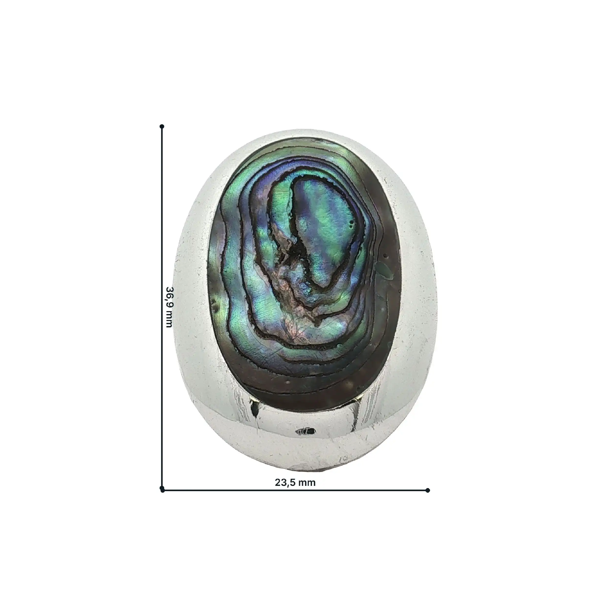 Ring Silber mit Abalone Muschel