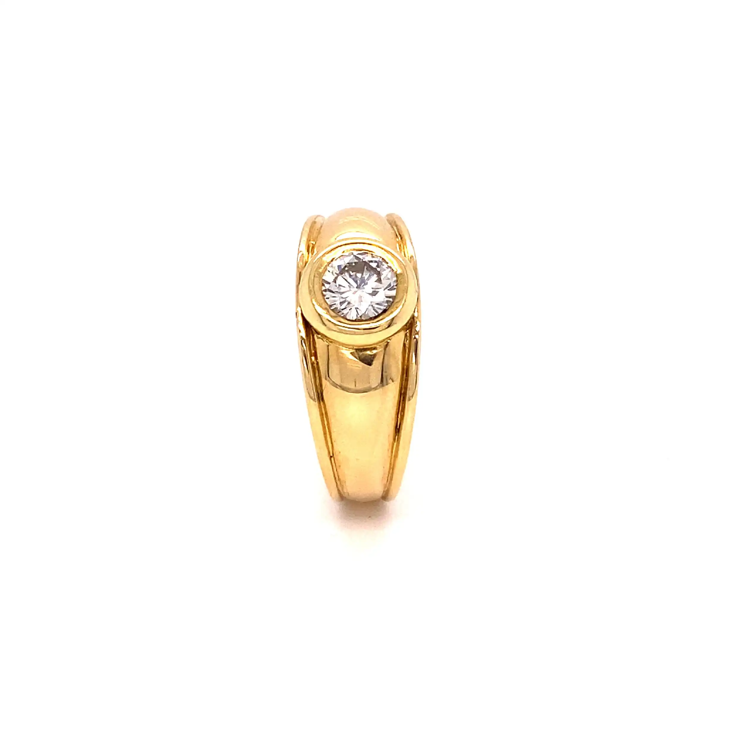 Ring Gelbgold mit Brillant ca. 0,55ct. Ring Gelbgold mit Brillant ca. 0,55ct.