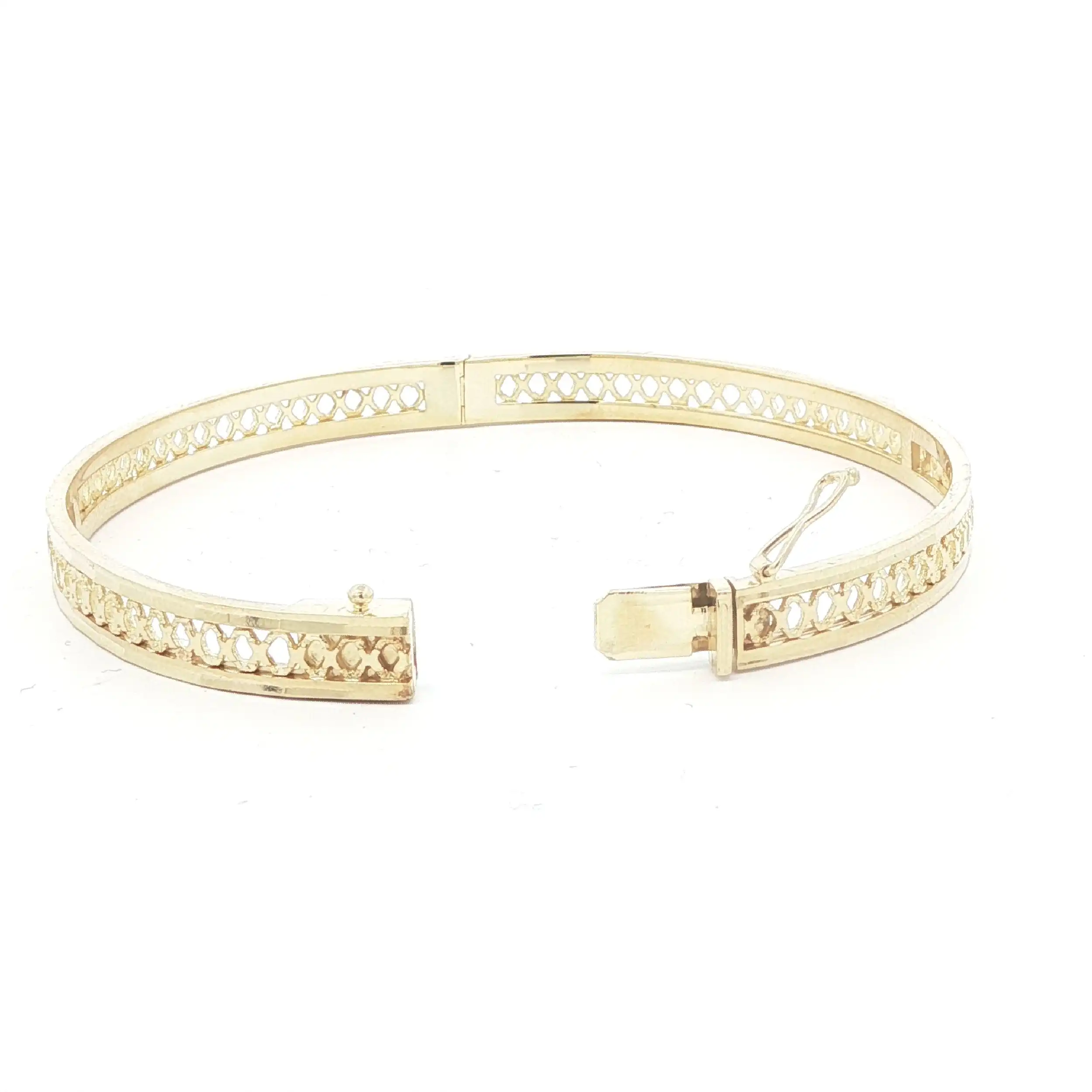 Armreif Gelbgold mit Muster
