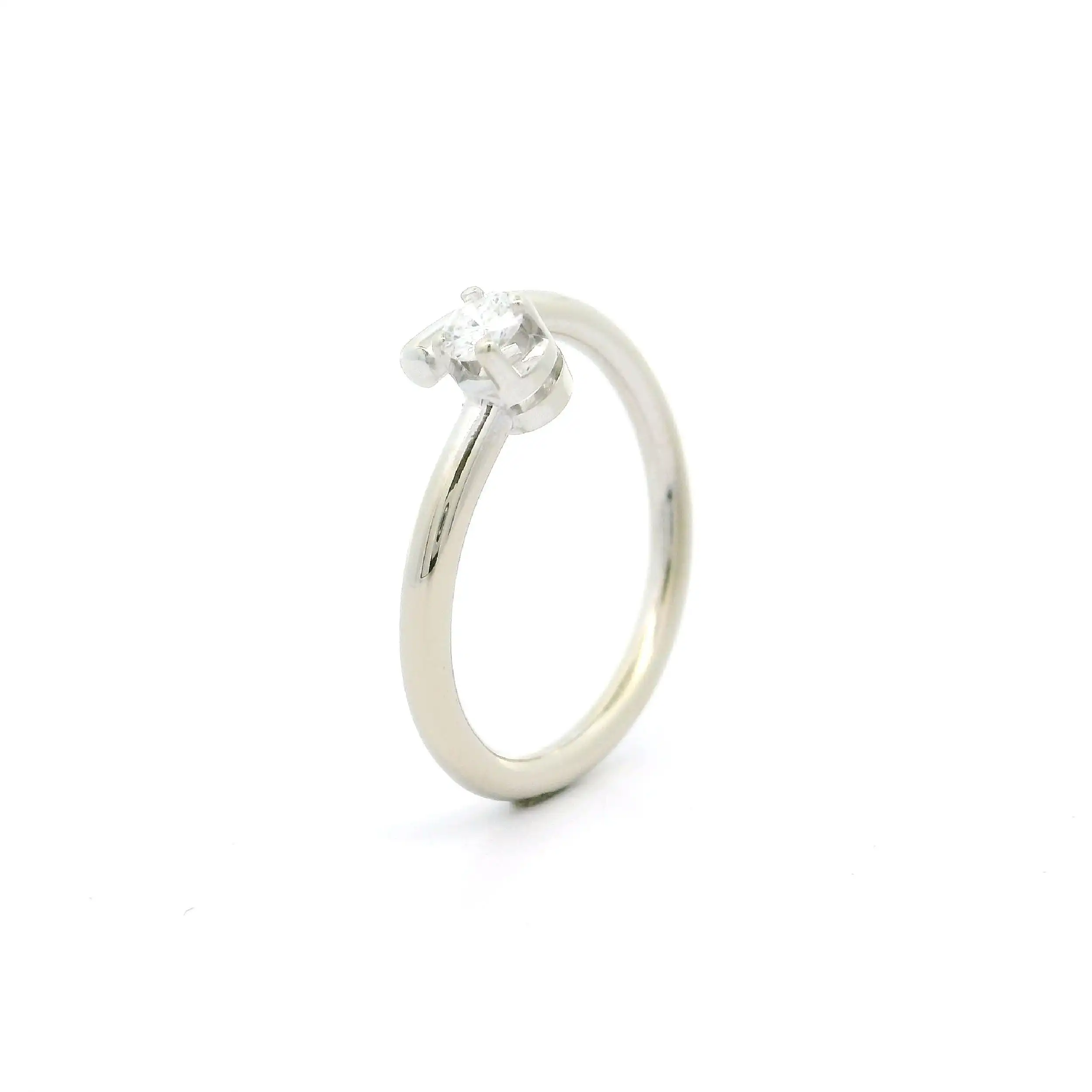Ring Weißgold mit Brillant
