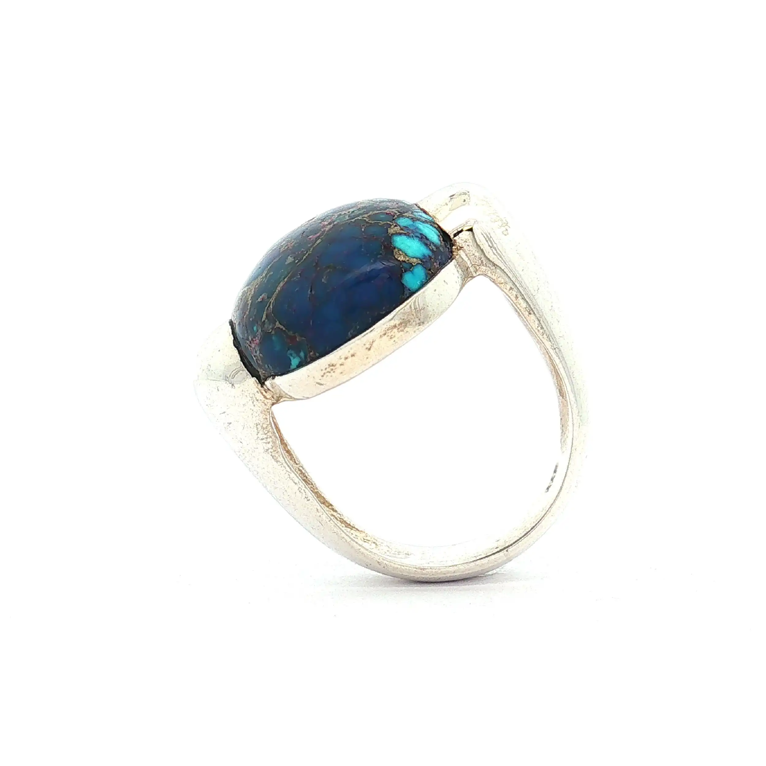 Ring Silber mit Lila Mohave Türkis