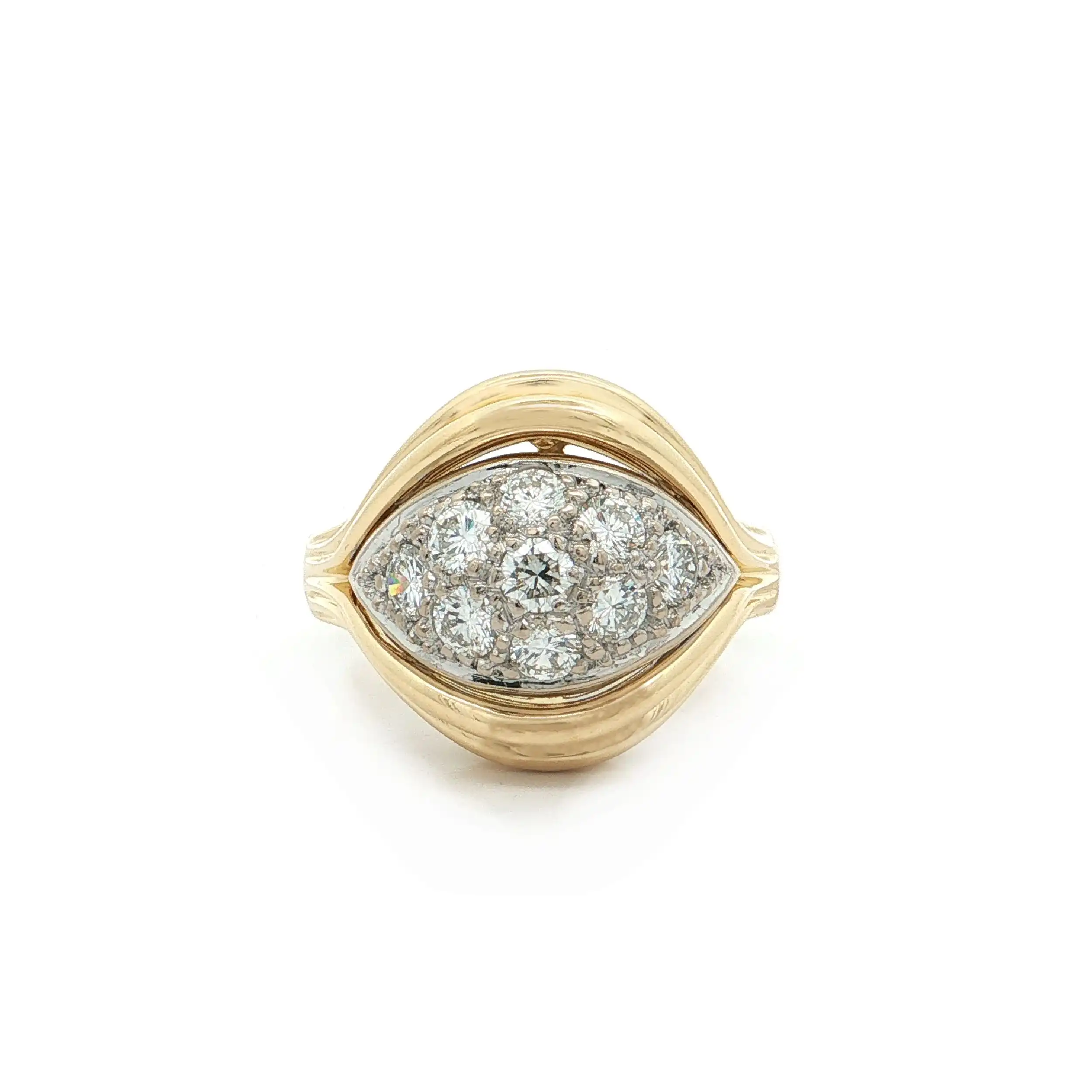Ring Bicolor mit Brillanten