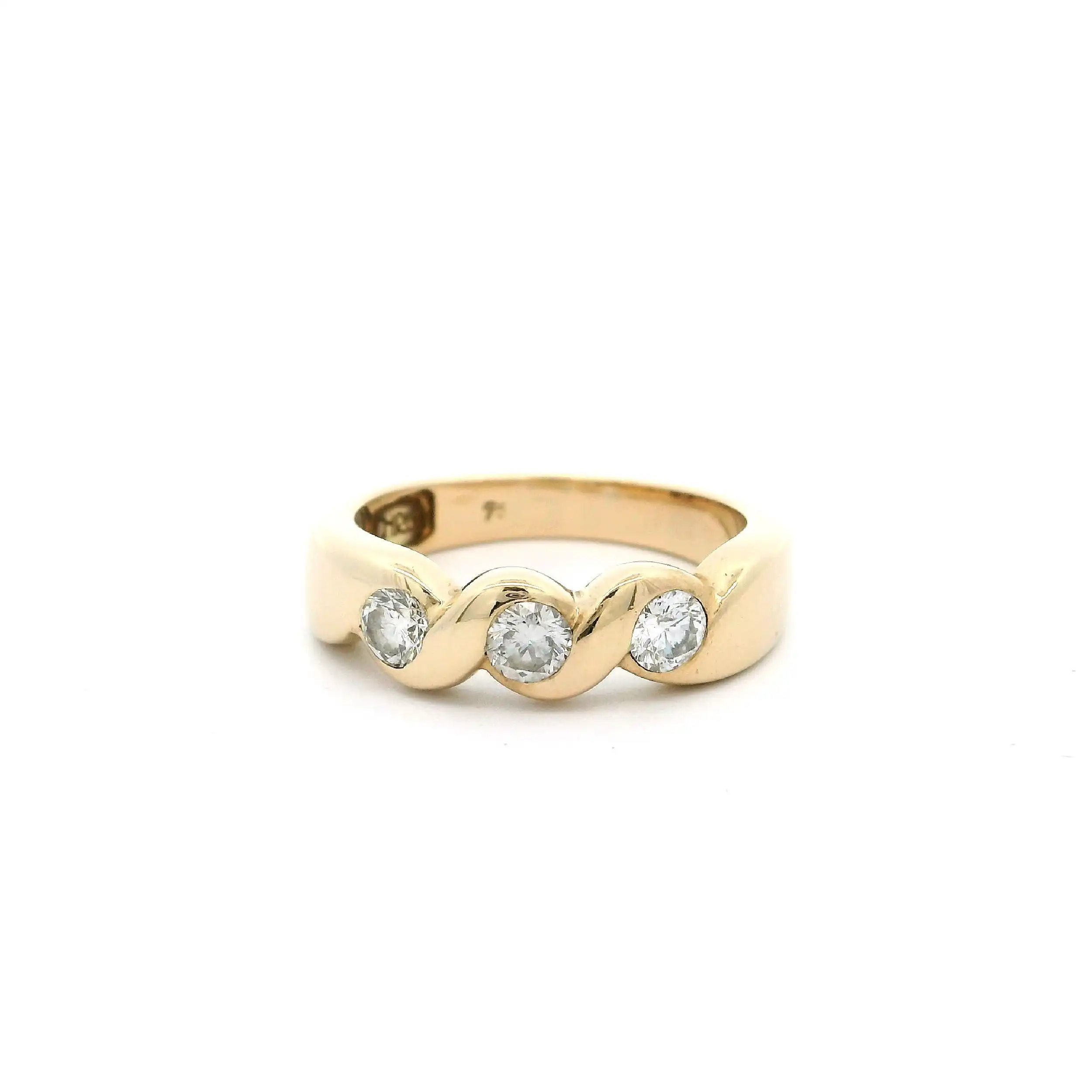 Ring Gelbgold Christ mit Brillanten Ring Gelbgold Christ mit Brillanten