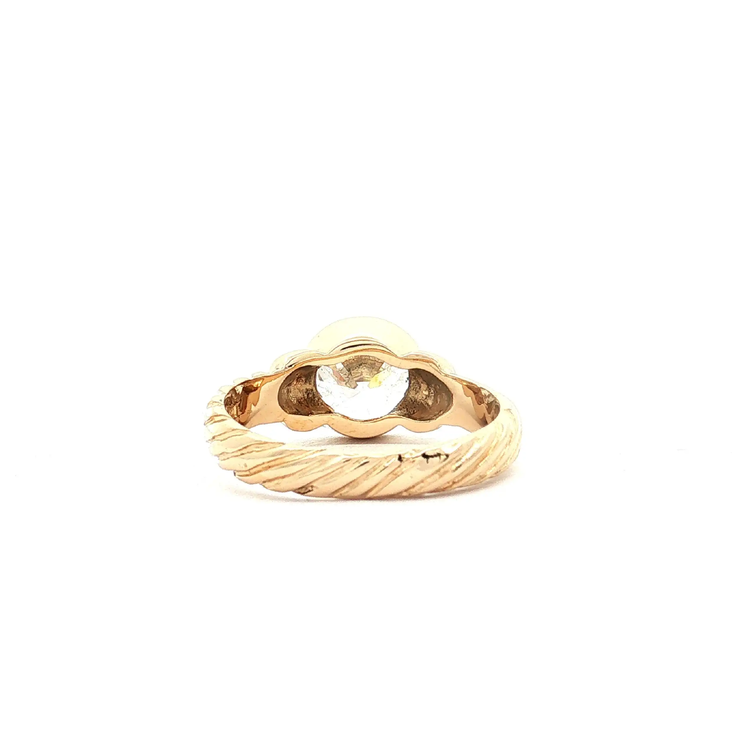 Ring Gelbgold mit Zirkonia Solitär Ring Gelbgold mit Zirkonia Solitär
