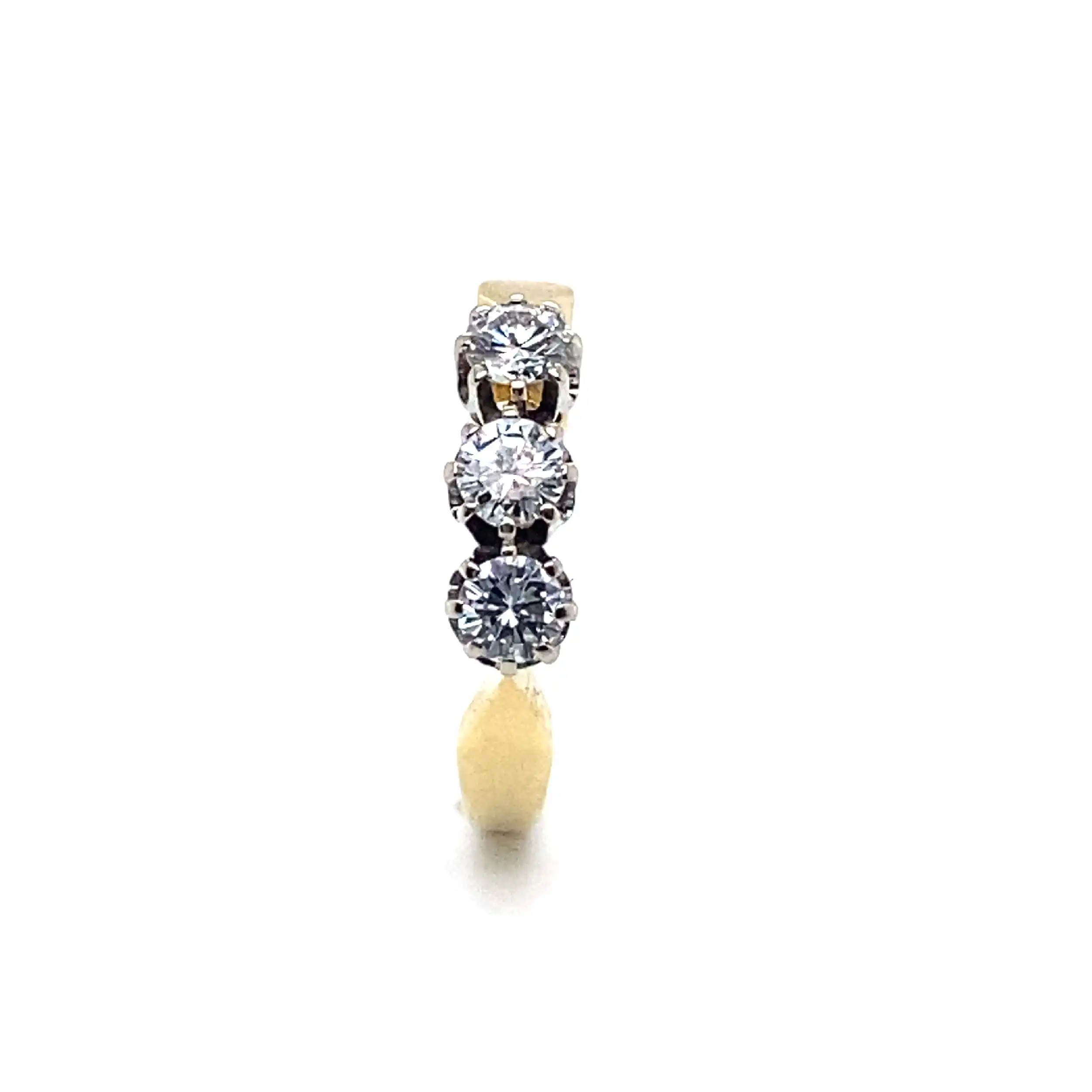 Ring bicolor mit 3 Brillanten Ring bicolor mit 3 Brillanten