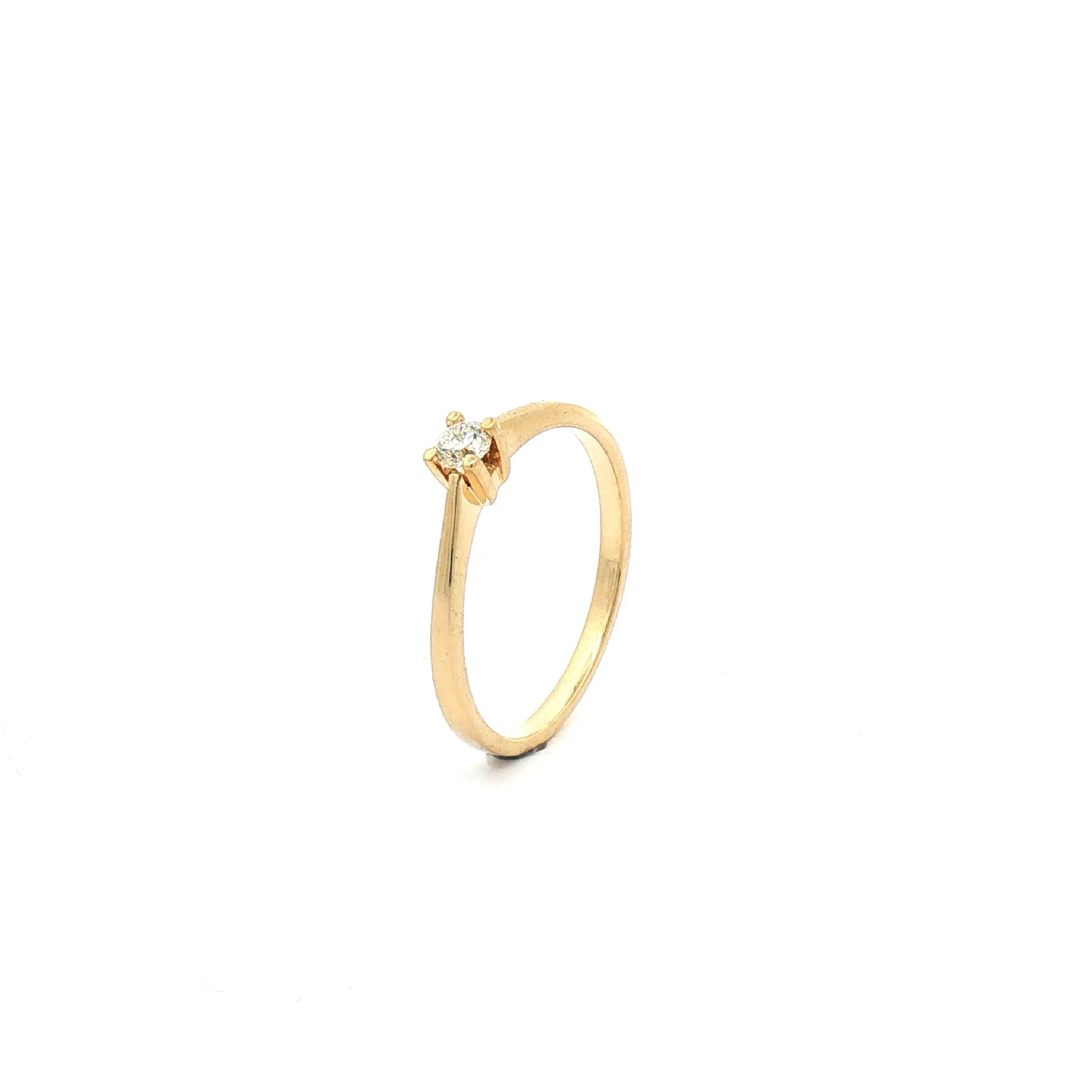 Ring Gelbgold mit Brillant Christ