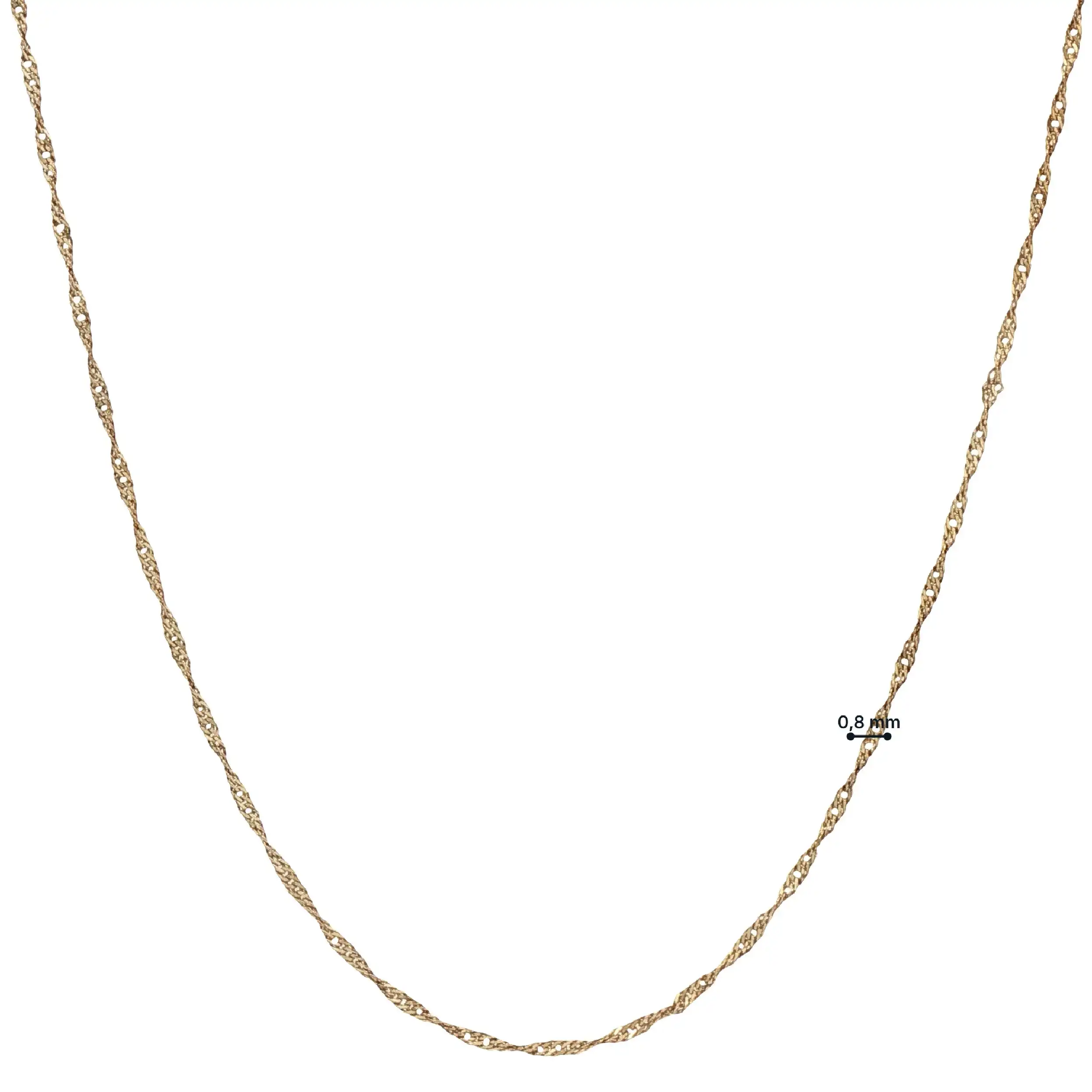 Kette Gelbgold gedreht