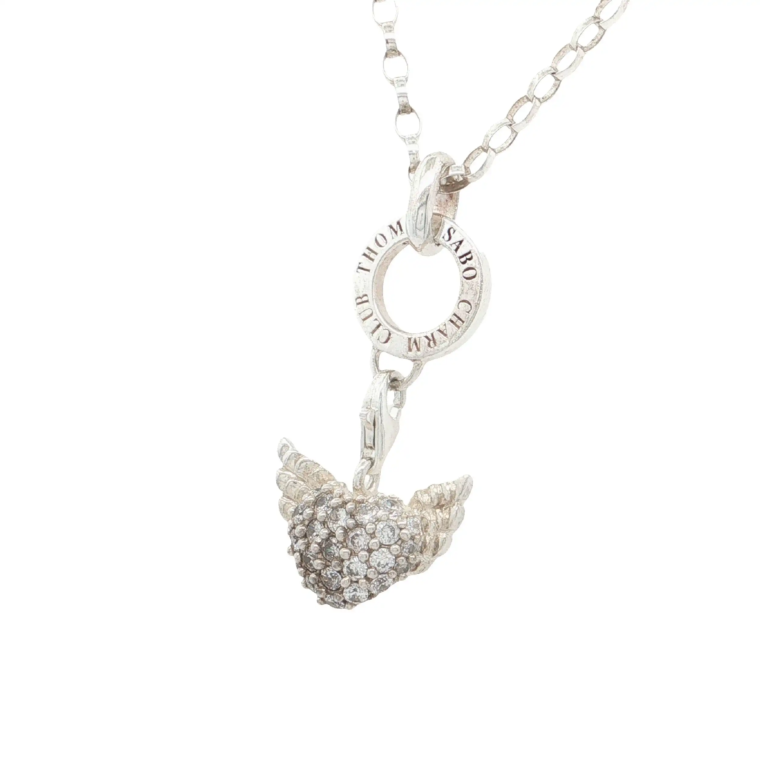 Kette Silber mit Anhänger mit Zirkonia "Thomas Sabo" Kette Silber mit Anhänger mit Zirkonia "Thomas Sabo"