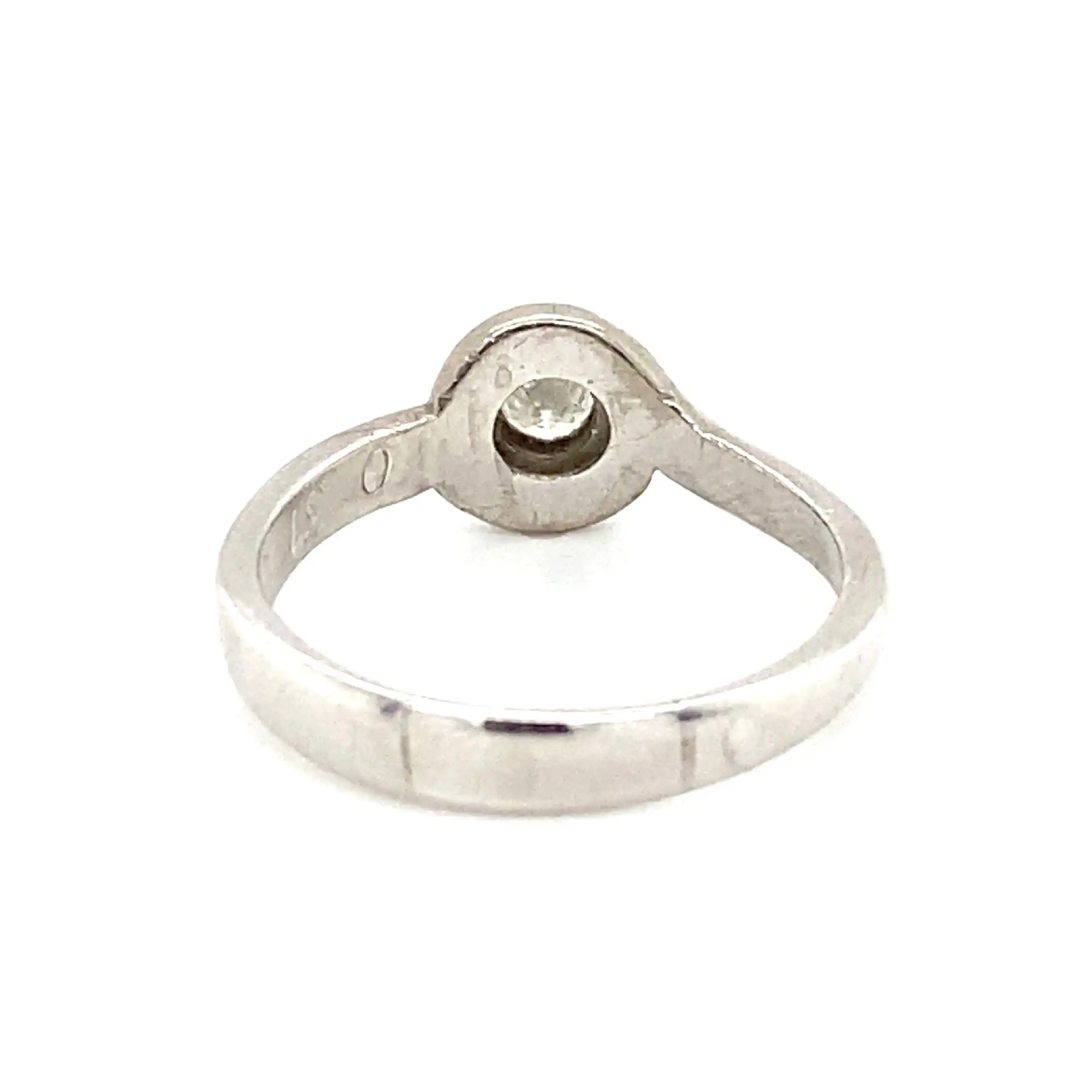 Ring Bicolor mit Brillant mit 0,31 graviert Ring Bicolor mit Brillant mit 0,31 graviert
