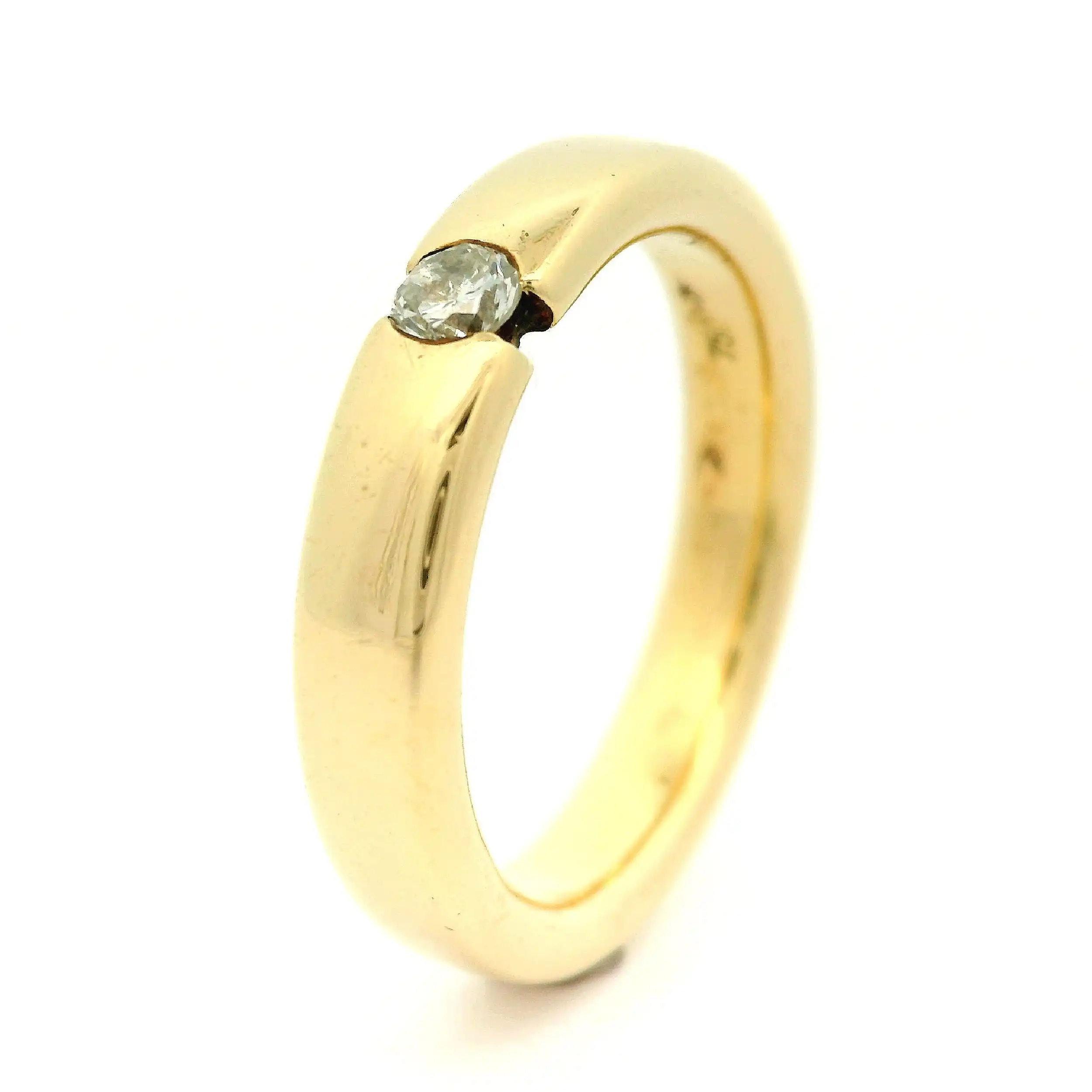 Solitärring Gelbgold mit Brillant