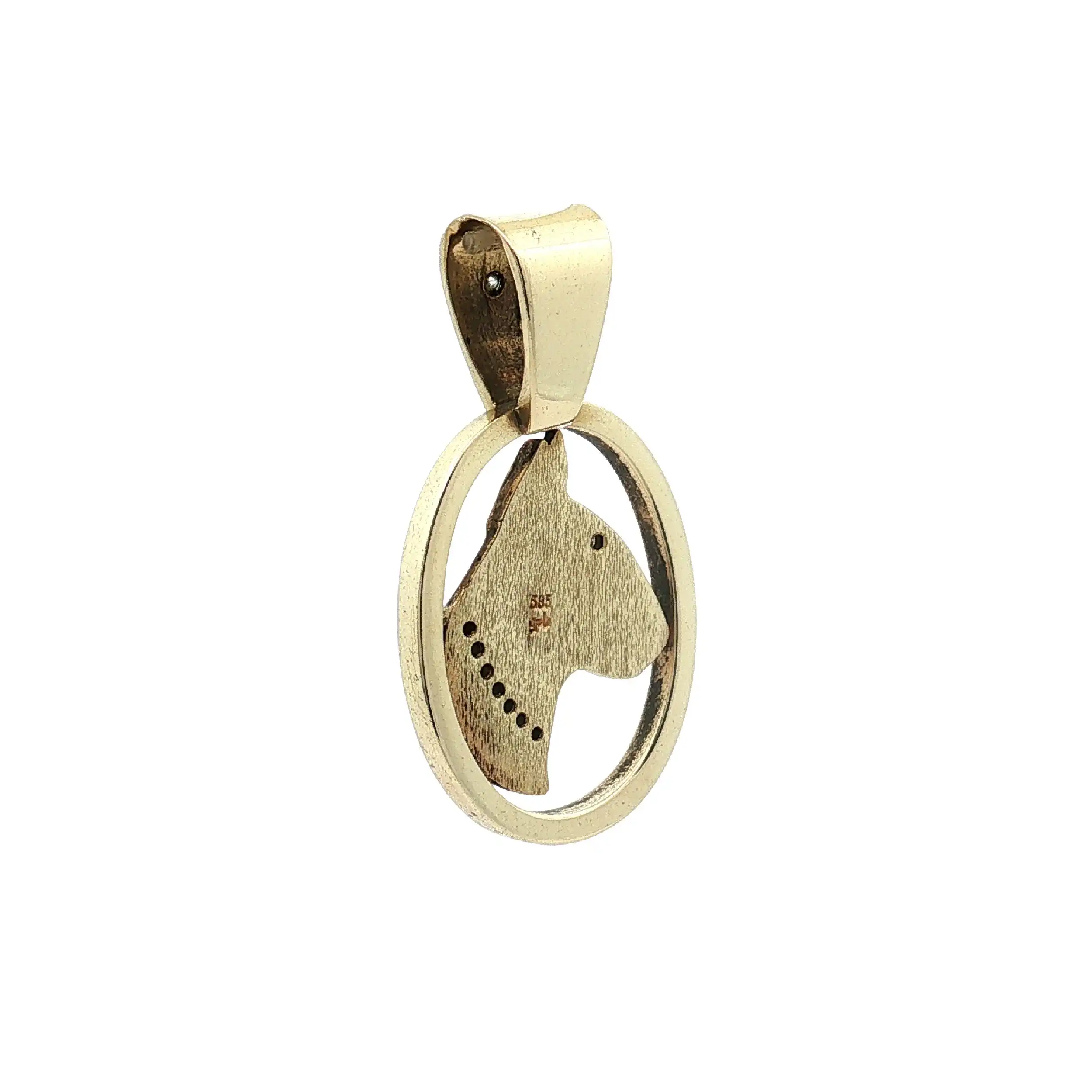 Anhänger Hund Buldogge mit Diamanten