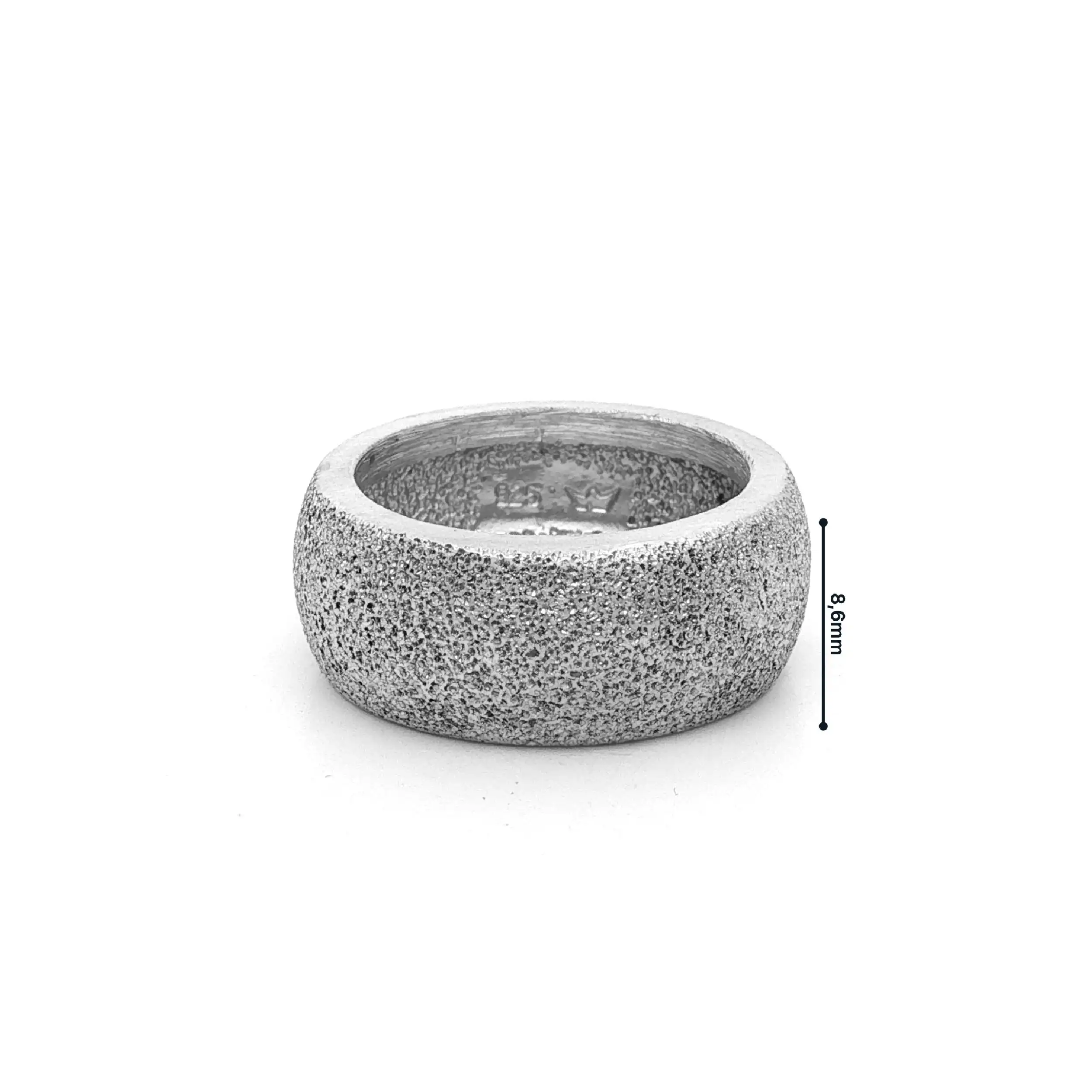 Ring Silber gehämmert Ring Silber gehämmert