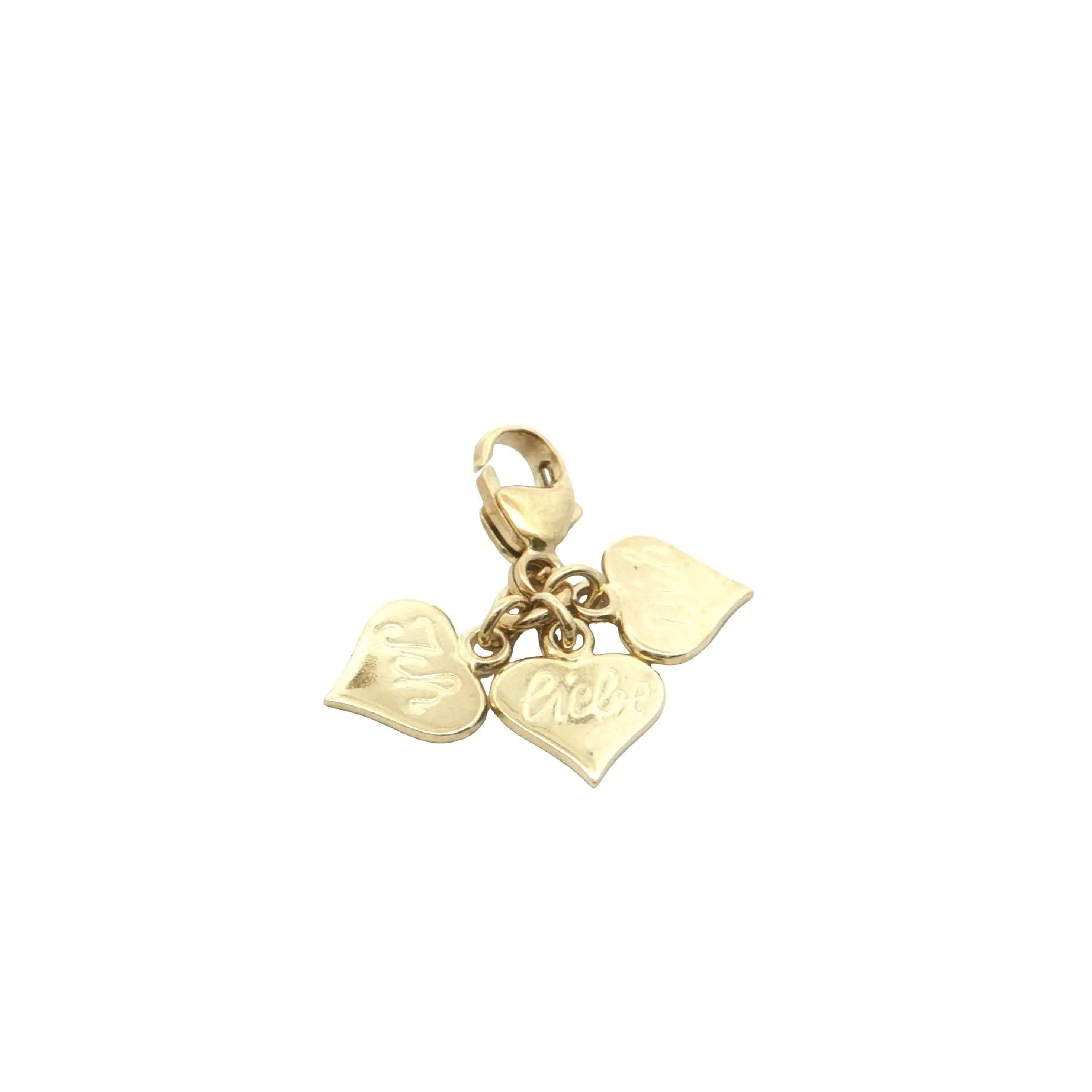 Anhänger/Charm Gelbgold "Ich liebe Dich"